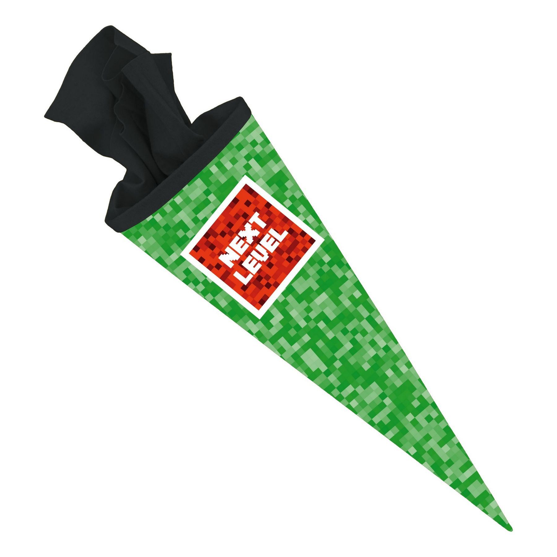 itenga Schultüte itenga Schultüte 70cm rund PIXEL Next Level - Zuckertüte Filzverschlus