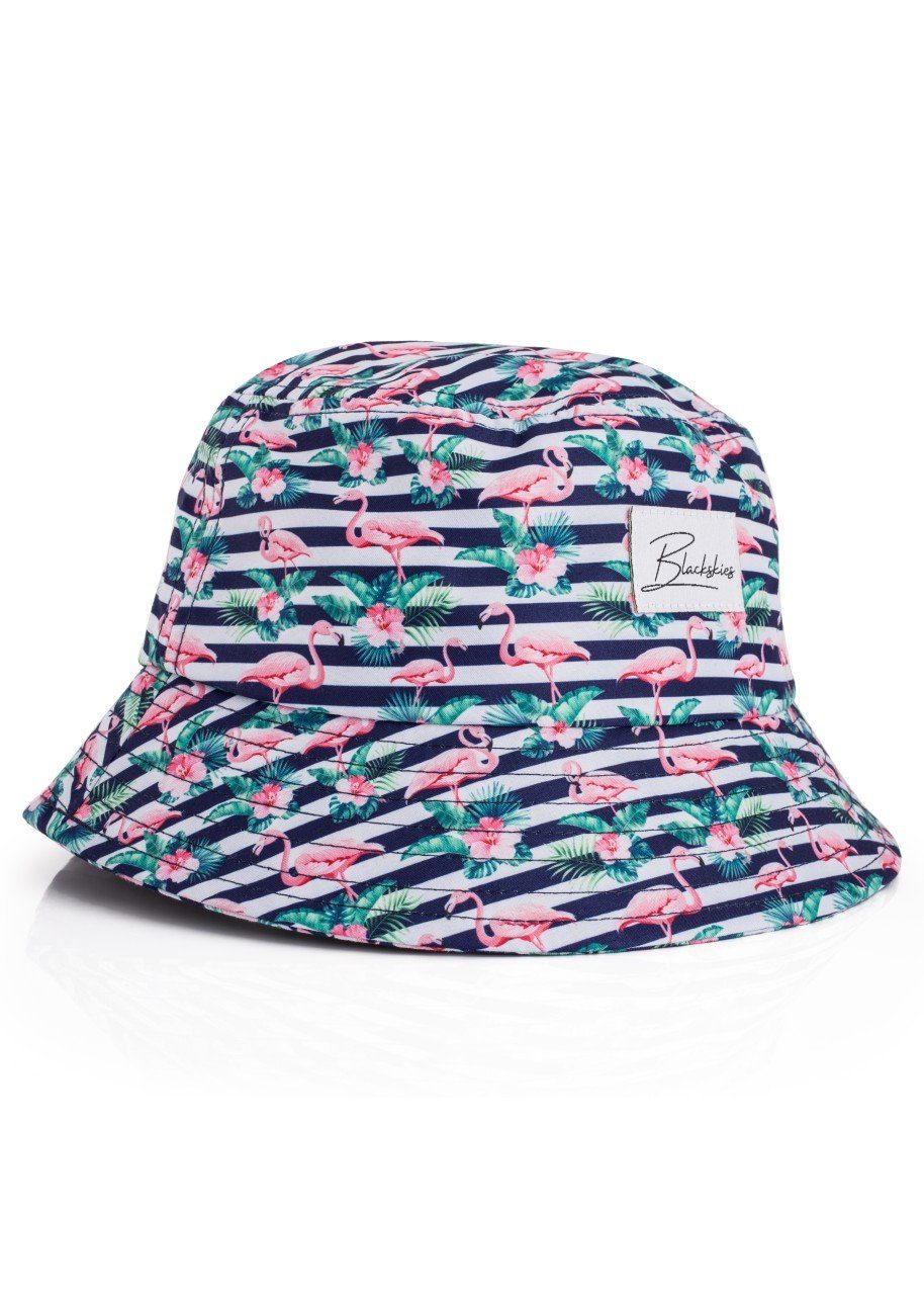 Blackskies Sonnenhut Bucket Hat Flamingo Tropical