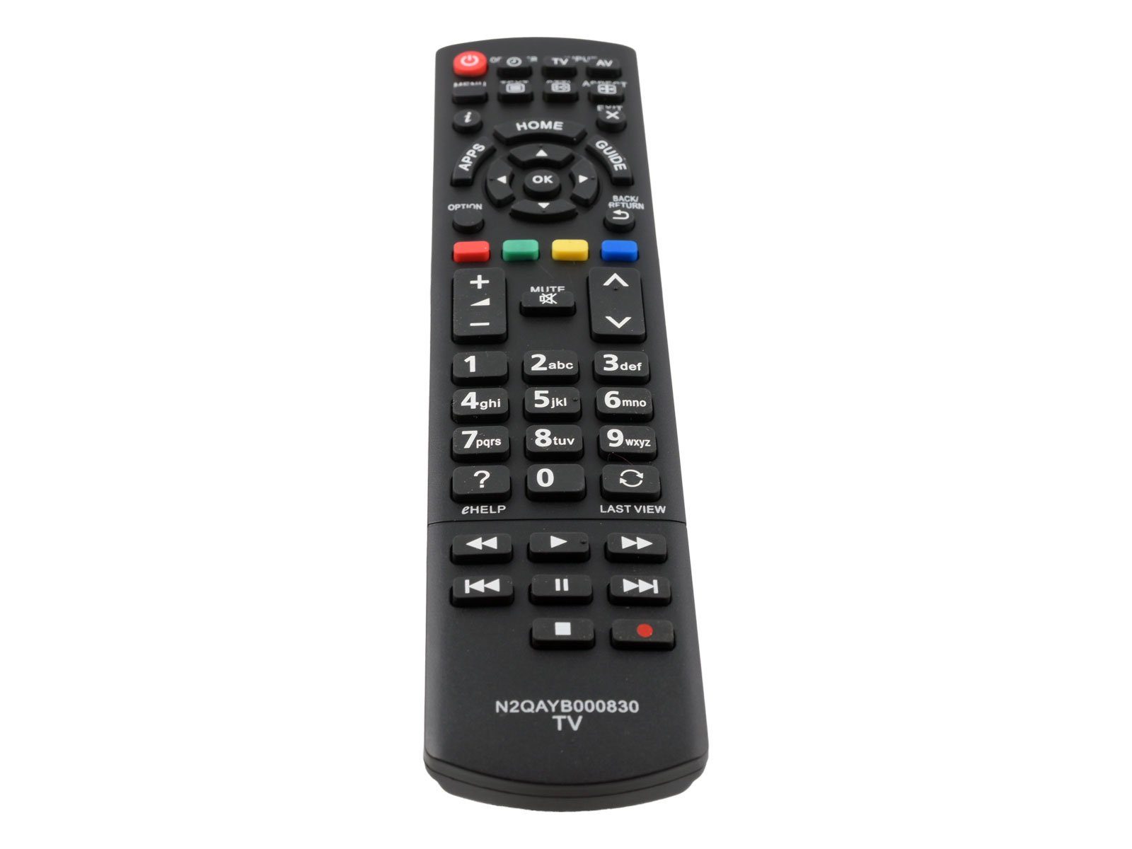 azurano Ersatz für PANASONIC N2QAYB000830 SUB N2QAYB000840 Universal-Smart-TV-Fernbedienung (Ersetzt auch N2QAYB000840)
