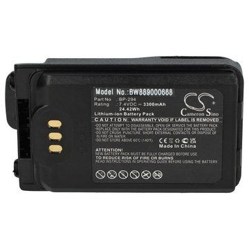 vhbw kompatibel mit Icom IC-F52D, IC-F62D, IC-M85 Akku Li-Ion 3300 mAh (7,4 V)