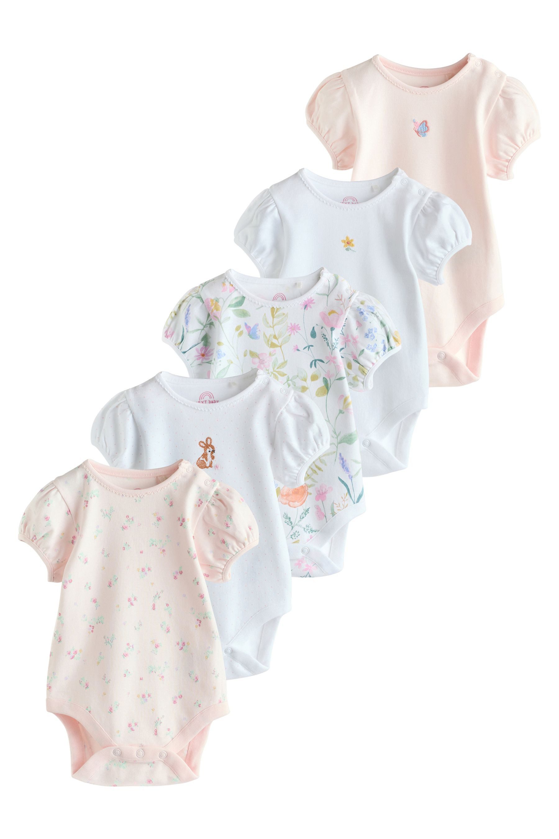 Kurzarmbody Kurzärmelige Baby Bodysuits im 5er-Pack