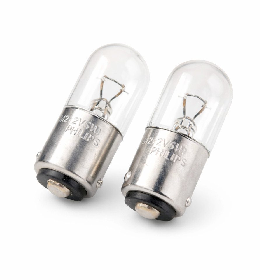 Philips Halogenlampe 2x Philips Vision R5W 12V 5W BA15s Glühlampen Blinkleuchte Standlicht, Sockel: BA15s, 2 St., Philips Markenqualität, bis zu 30 % mehr Sichtbarkeit, OEM-Qualität