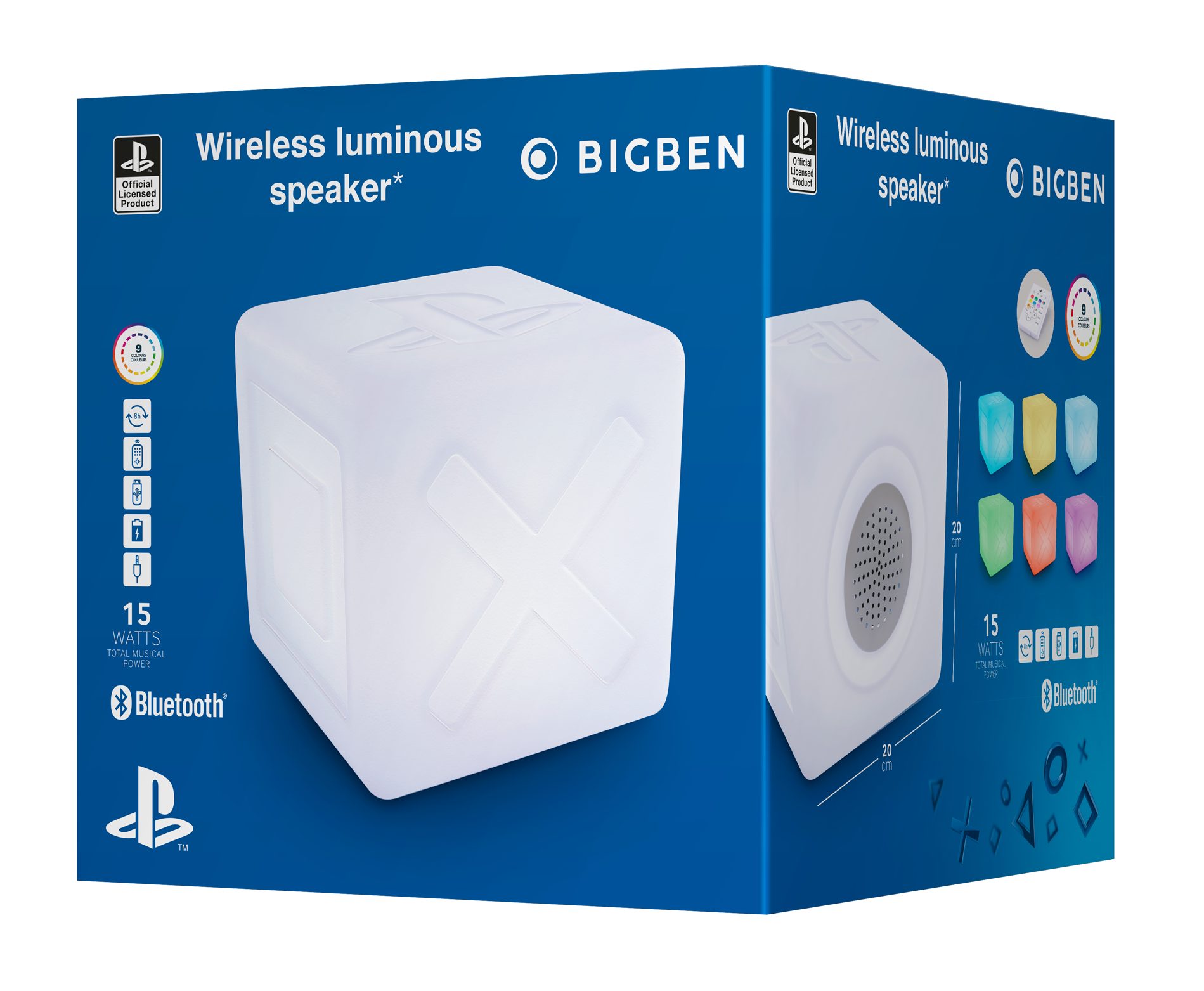 BigBen SONY Bluetooth-Würfel Playstation offiziell lizenziert Bluetooth-Lautsprecher