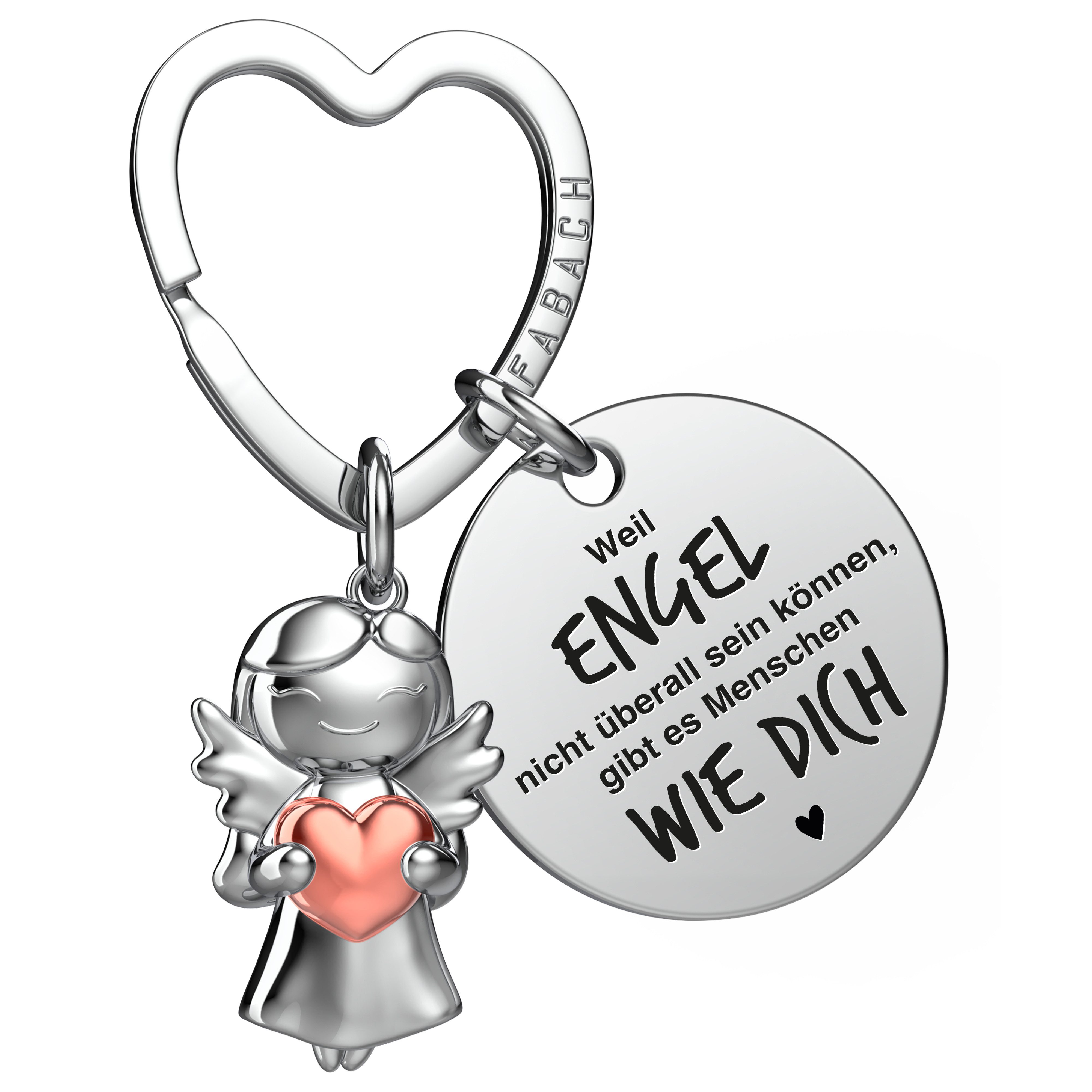FABACH Schlüsselanhänger Schutzengel Star in Charms Größe mit Gravur "Beste günstig online kaufen