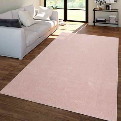 Teppich Wohnzimmer Teppich Kurflor Unifarbendes Design Modern Und Zeitlos, TT Home, quadratisch, Höhe: 12 mm