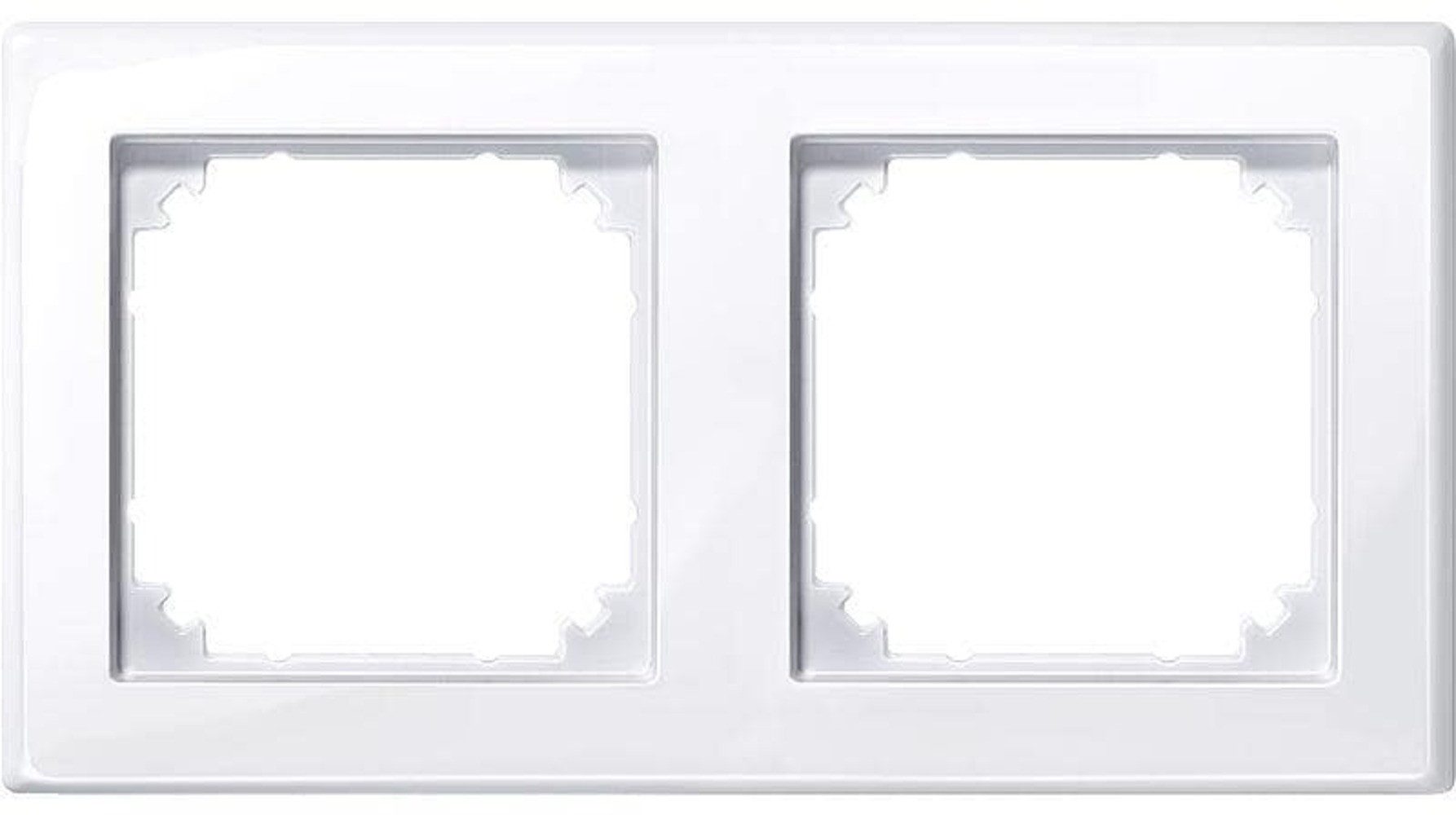 merten Abdeckrahmen Merten 478225 Rahmen, System M-Smart, 2fach, aktivweiß glänzend