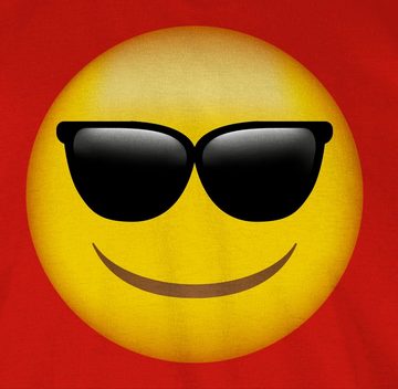 Shirtracer T-Shirt Emoticon Sonnenbrille / Sommer Sonne Cartoon Manga Anime