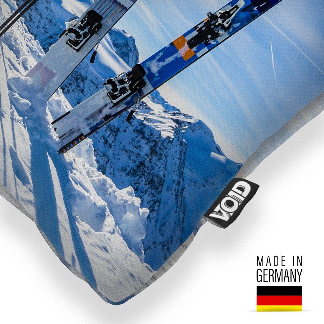 Schnee Skifahren Kissenbezug, Stück), Winter Bergsteigen Sport Urlaub Ski Reise Alpen Skier Winter VOID Österreich Sofa-Kissen Berge (1