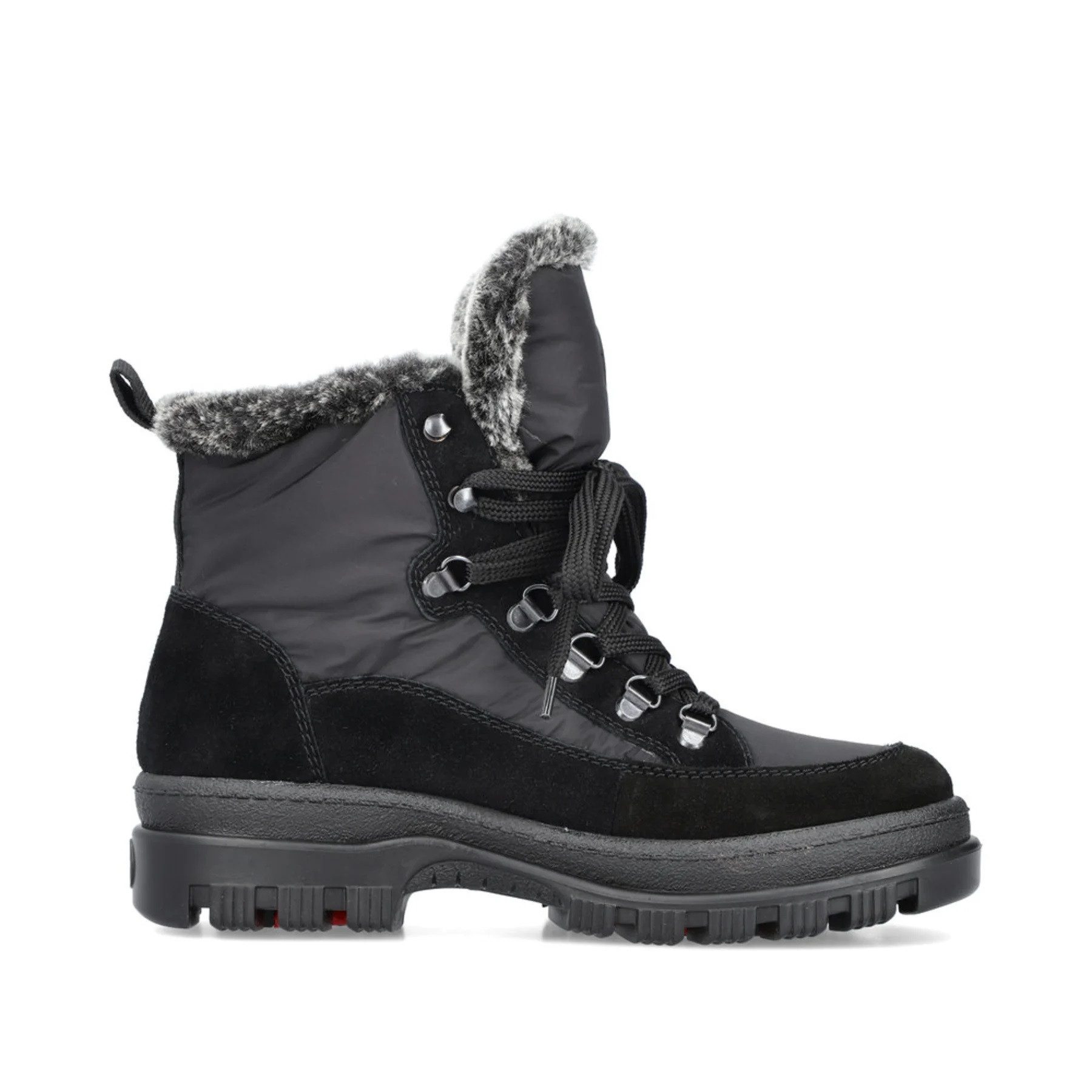 Rieker X8222-00 (Stiefel und Innenfutter) schwarz Damen Winterstiefel