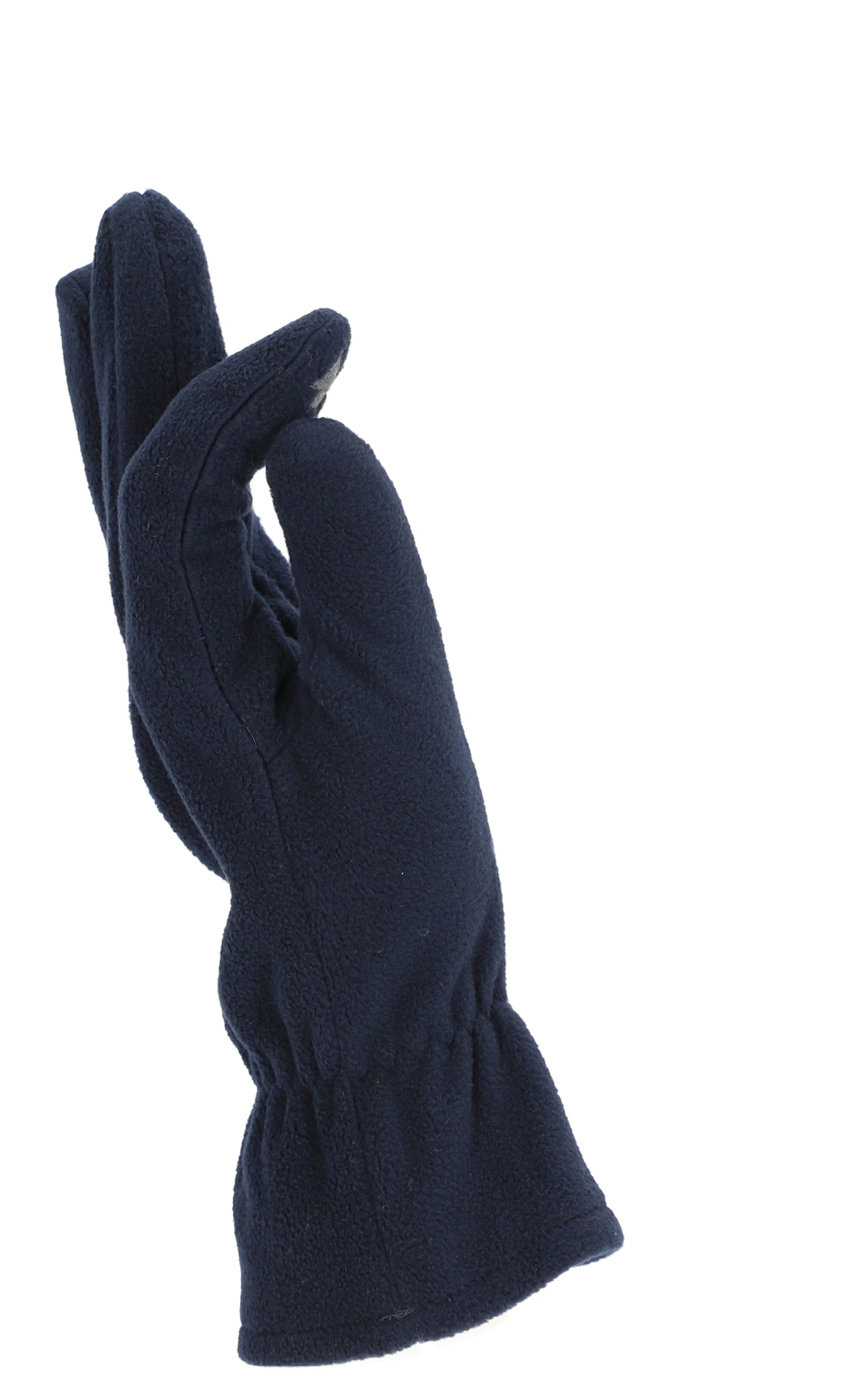 Fingertouch Fleecehandschuhe halsüberkopf Fleecehandschuh mit Accessoires marine Fleecehandschuh