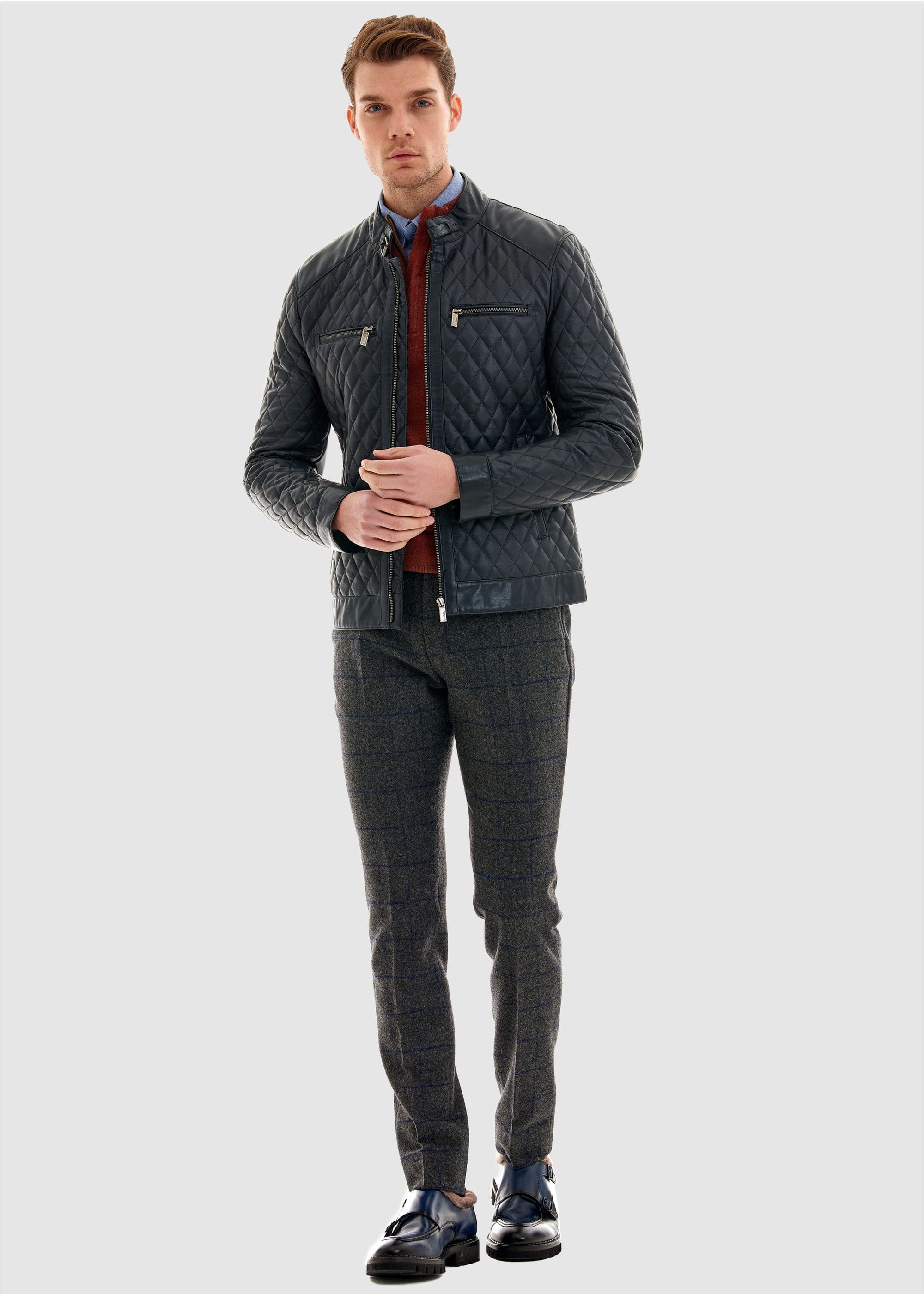 Pierre Cardin Lederimitatjacke mit tollem Steppmuster