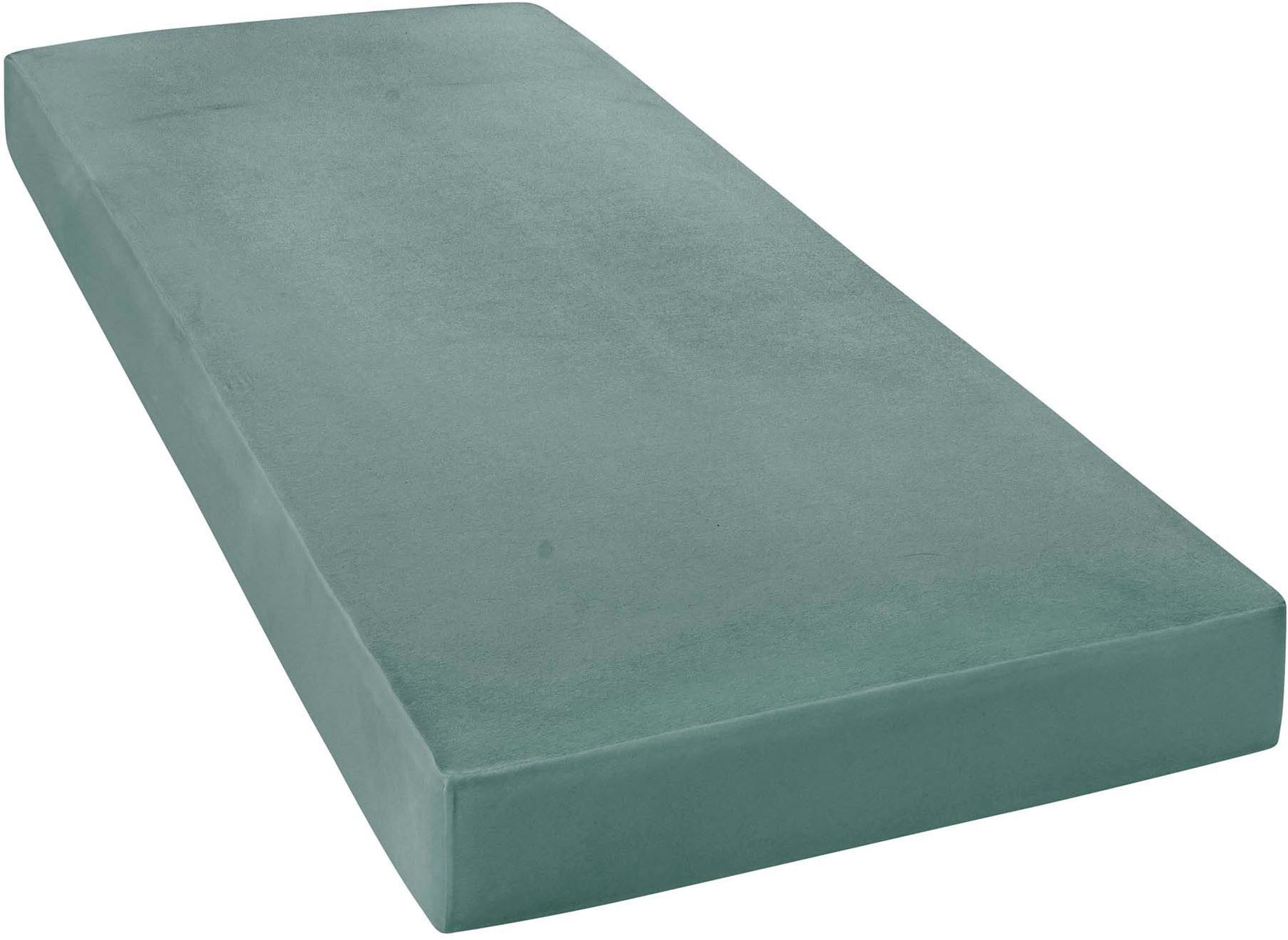 Janine Spannbettlaken ELASTIC 5002 Jersey Bettlaken mit Elasthan, 190 g/m², Jersey-Elasthan, Gummizug: rundum, (1 Stück), für Matratzen bis 35 cm Höhe, 95% Baumwolle, hochwertig, langlebig