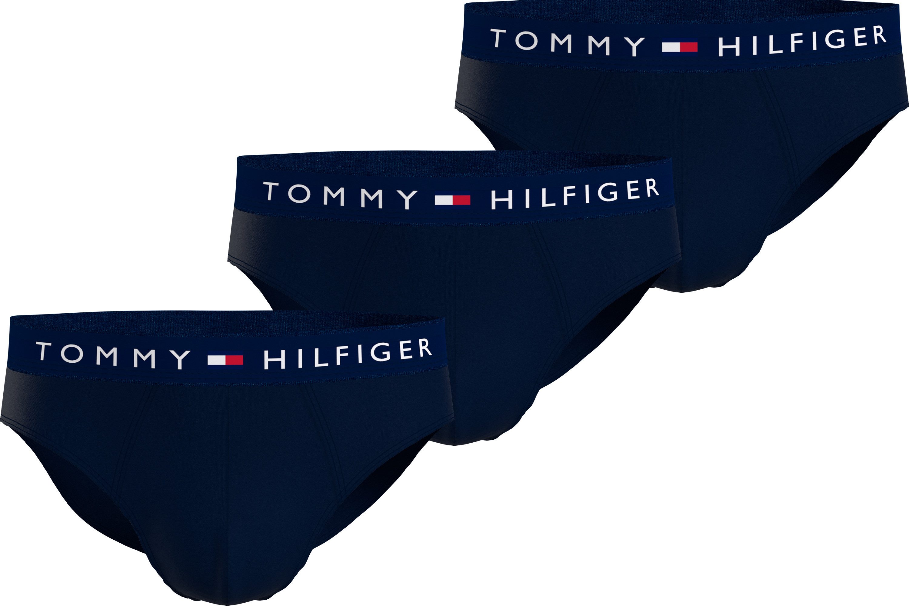 Tommy Hilfiger Underwear Slip TH-3P BRIEF (Packung, 3er) mit Tommy Hilfiger Logoschriftzug