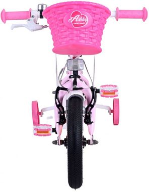 TPFSports Kinderfahrrad Volare Ashley 12 Zoll mit Rücktritt + Handbremse, 1 Gang, (Mädchen Fahrrad - Rutschfeste Sicherheitsgriffe), Kinder Fahrrad 12 Zoll mit Stützräder Laufrad Mädchen Kinderrad