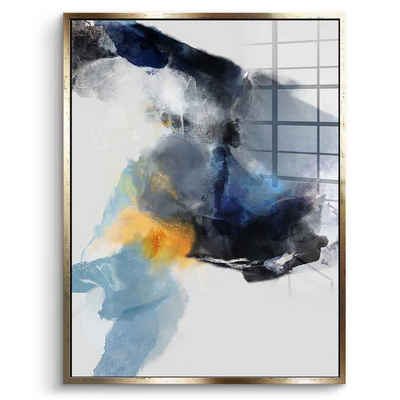 DOTCOMCANVAS® Acrylglasbild Macroscopic - Acrylglas, Acrylglasbild grau Macroscopic moderne abstrakte Kunst Druck Wandbild