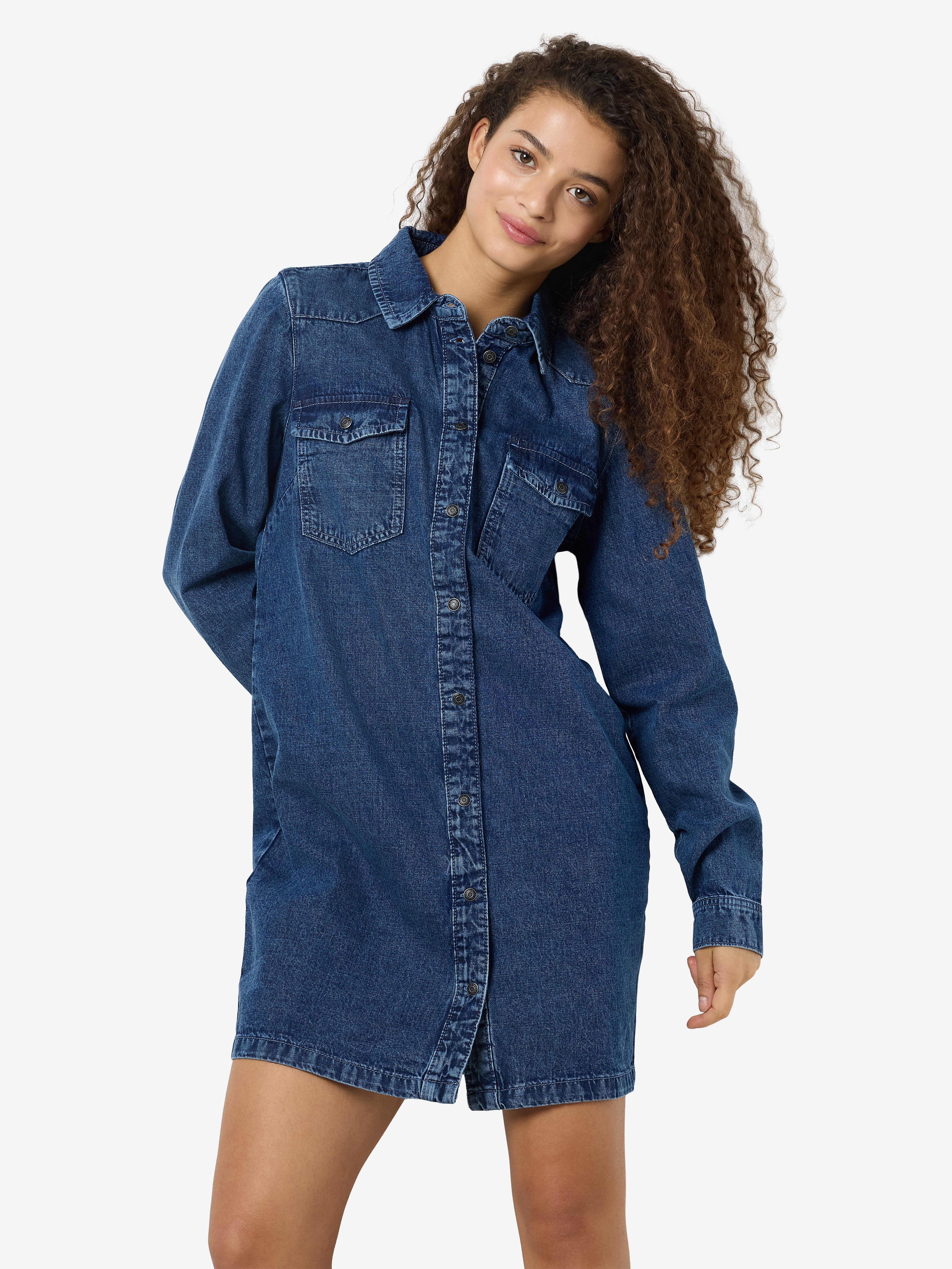 Noisy may Jeanskleid NMNEW SIGNE L/S DENIM DRESS VI002MB LX