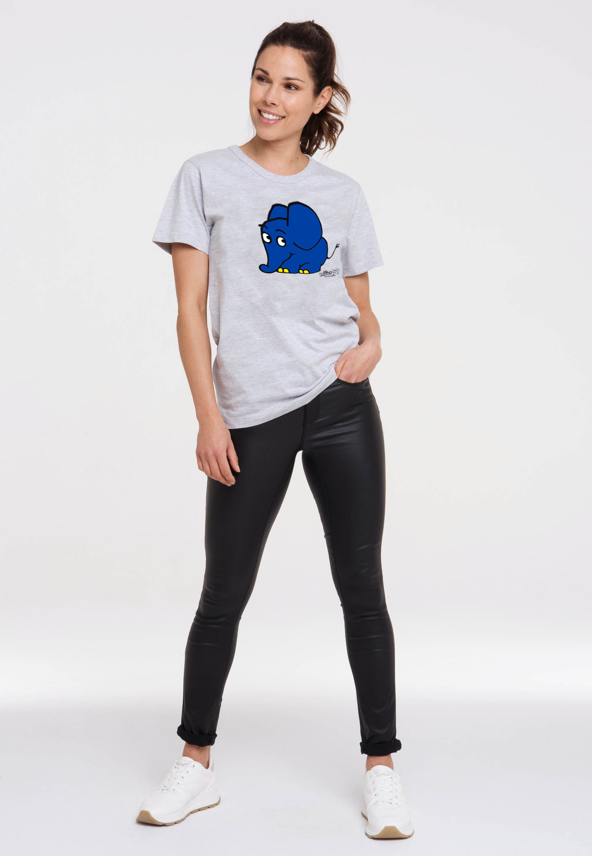 LOGOSHIRT T-Shirt Sendung mit der Maus - Elefant mit coolem Print