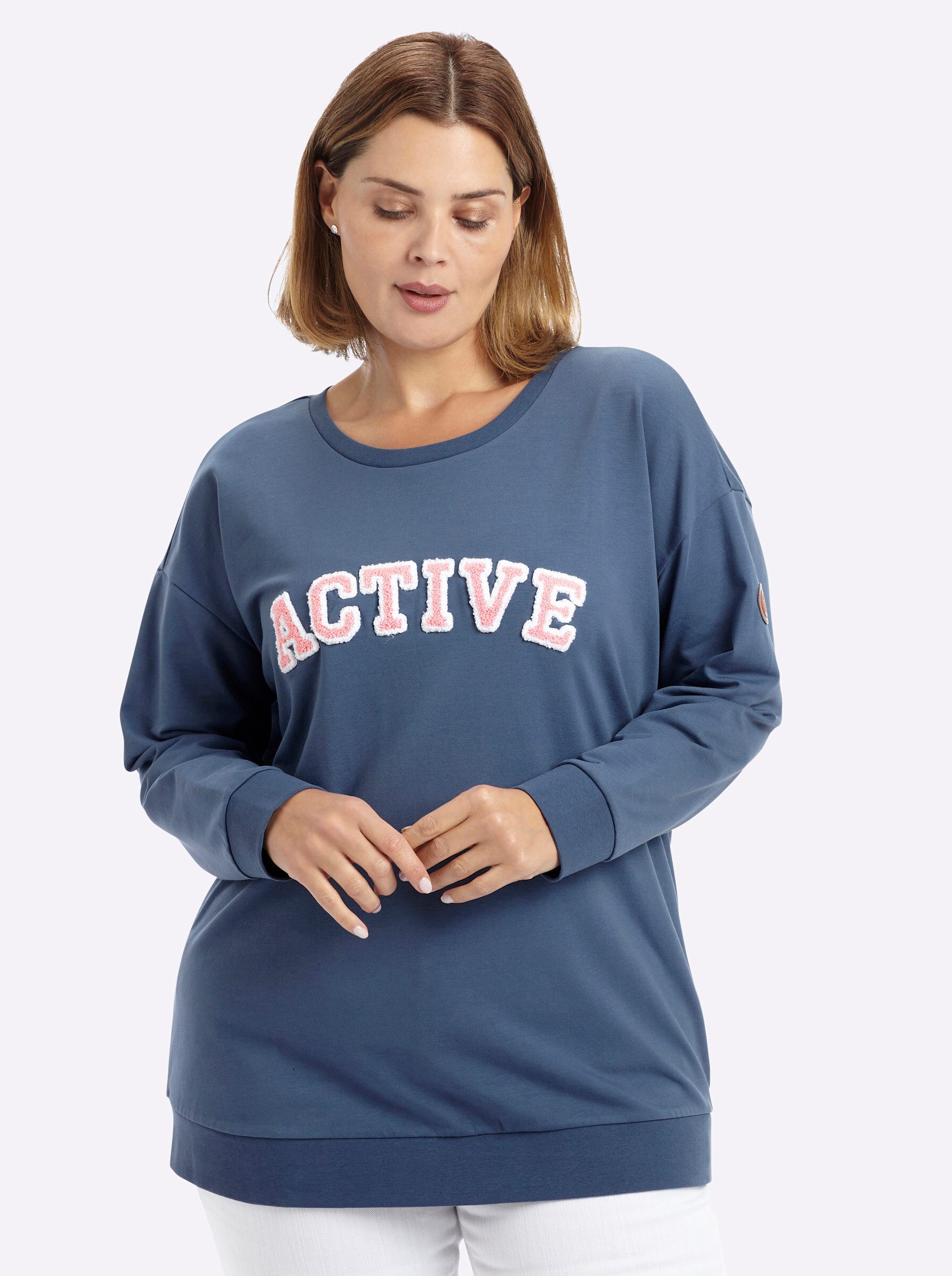 Sheego Sweater Sweatshirt Langarm