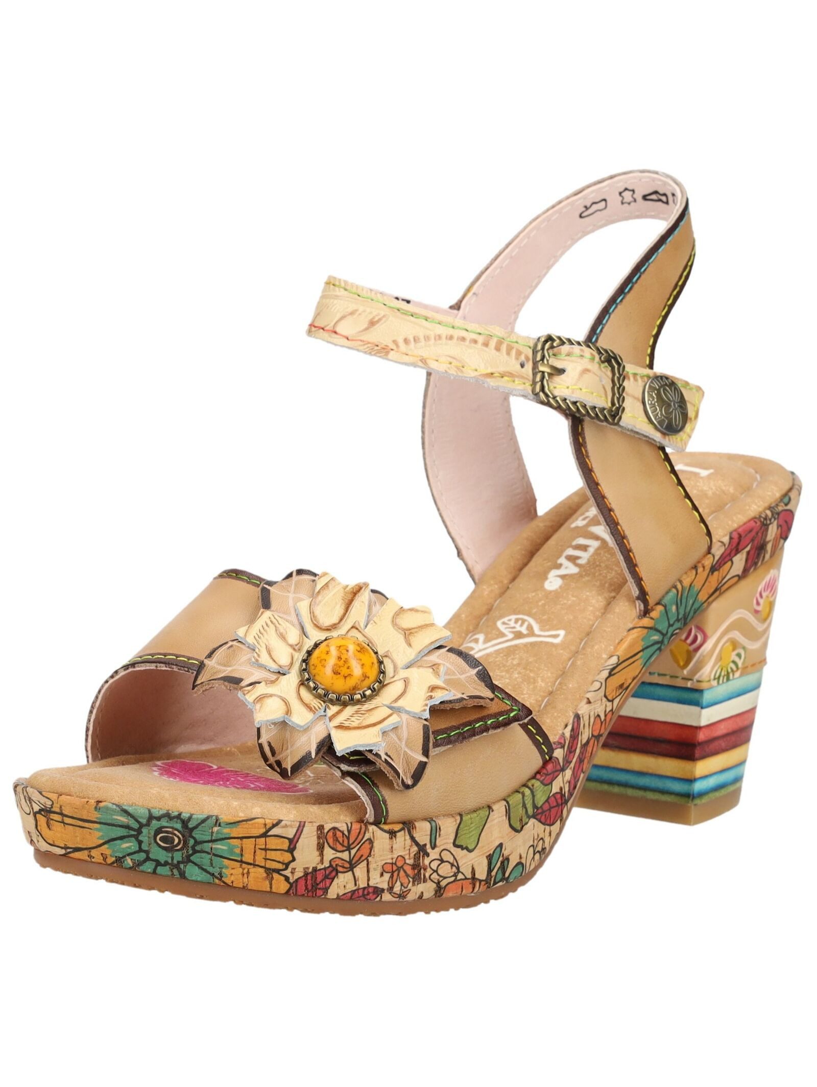LAURA VITA LAURA VITA Sandalen Leder High-Heel-Sandalette