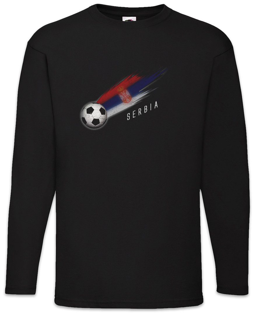 Langarmshirt Serbia Football Comet I Langarm T-Shirt Serbien Serbisch Serbische