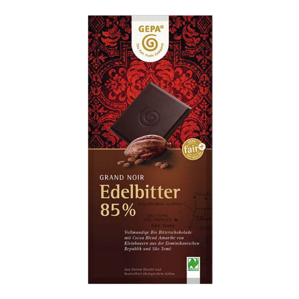 GEPA Süßigkeit Grand Noir - Edelbitter 85% 100g