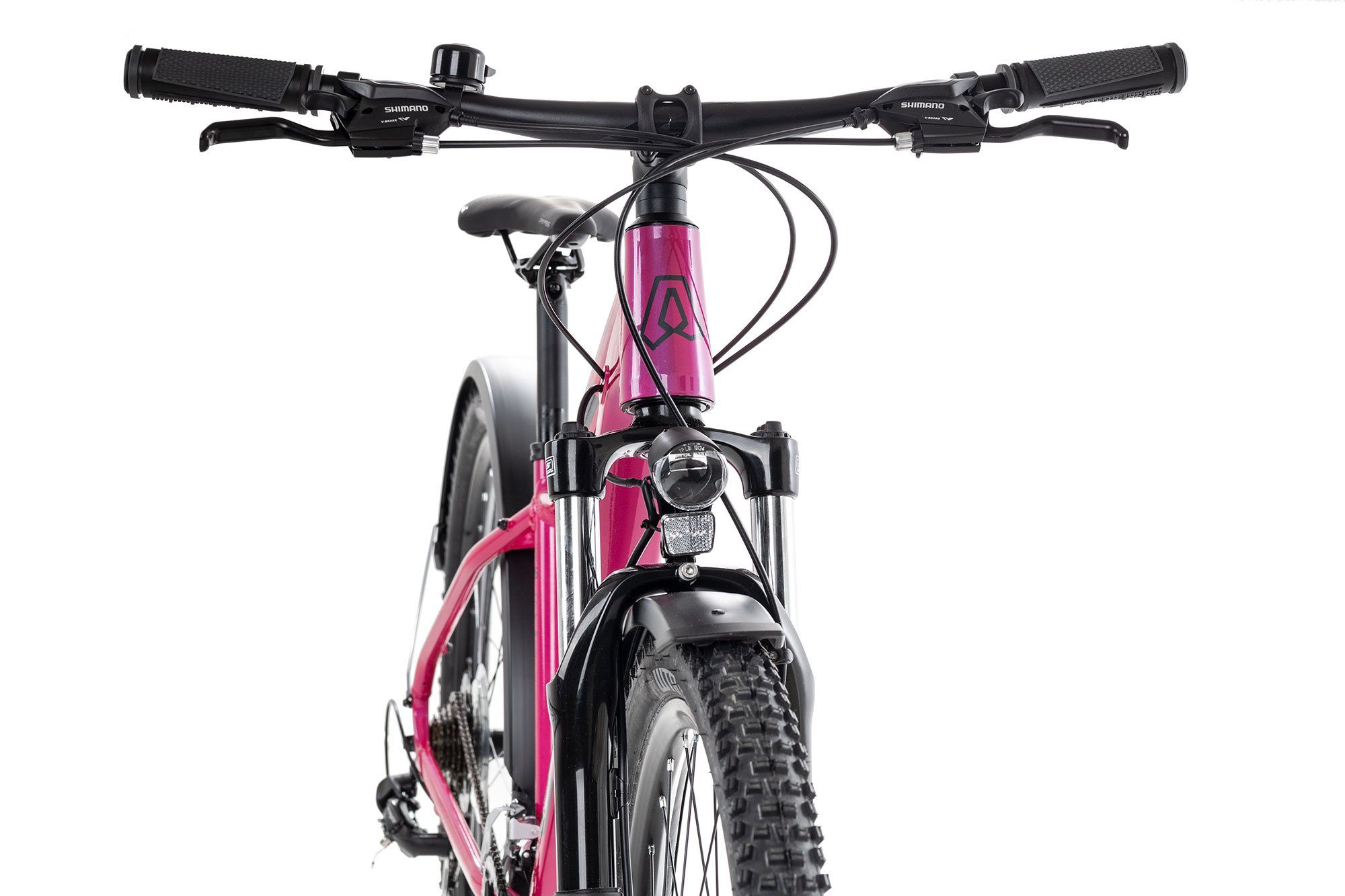 Axess Mountainbike ATB Schaltwerk, Kettenschaltung, MTB-Hardtail Gang violett/rosa Shimano 2023, purple RD-TX800-7 14 MEEA