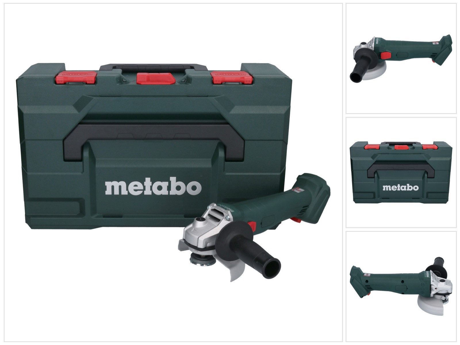 metabo Winkelschleifer W 18 L 9-125 Akku Winkelschleifer 18 V 125 mm + metaBOX (602247840)