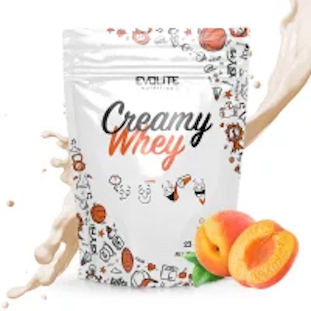 Evolite Nutrition EVOLITE® CREAMY WHEY Protein Eiweiß Aminosäuren (700g), Apricot Pulver, 1 er Packung à 1,00 St., 700 g, Hoher Proteingehalt, mit Buttermilchpulver