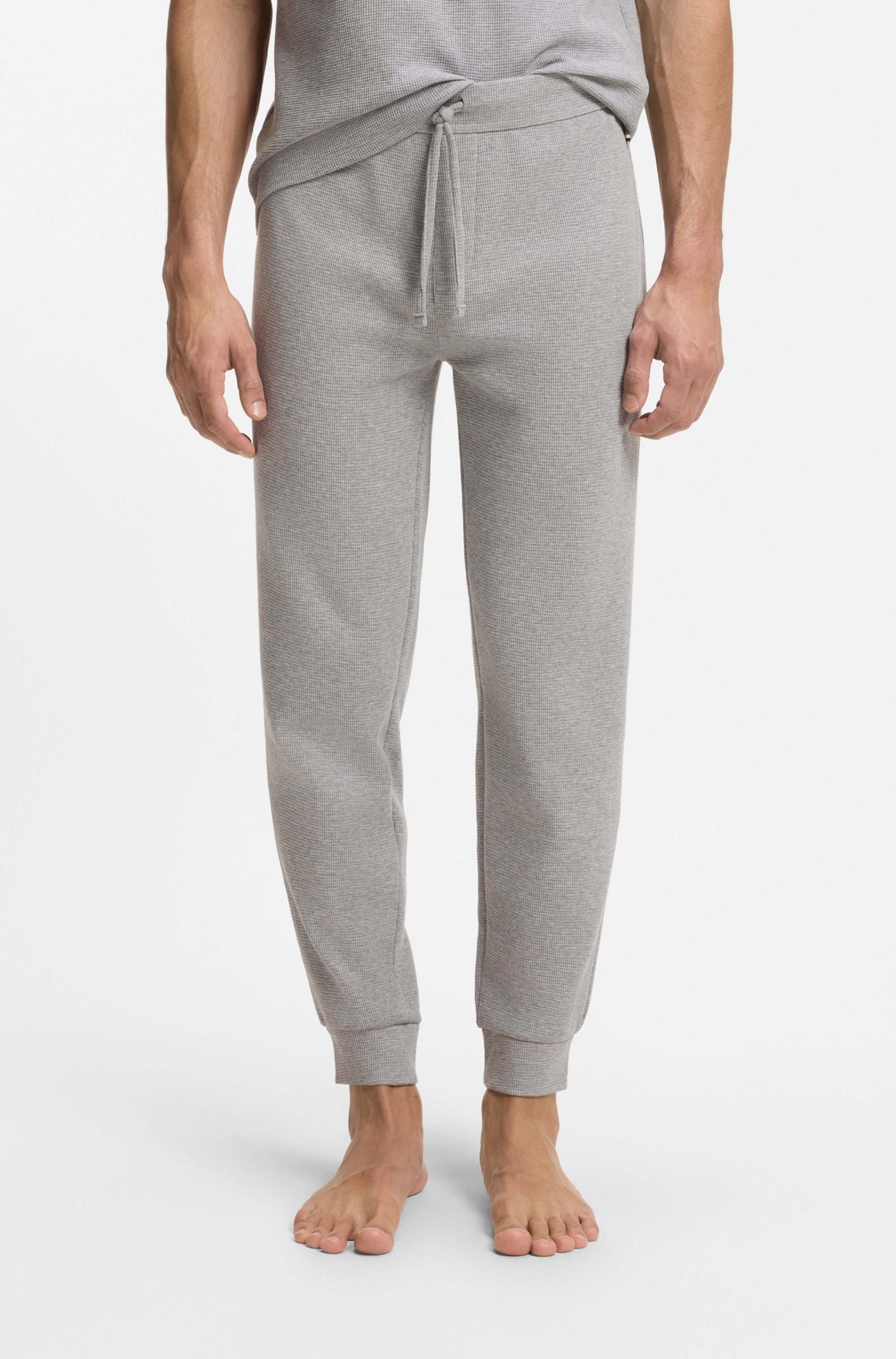 BOSS Pyjamahose Waffle Pants Cuf