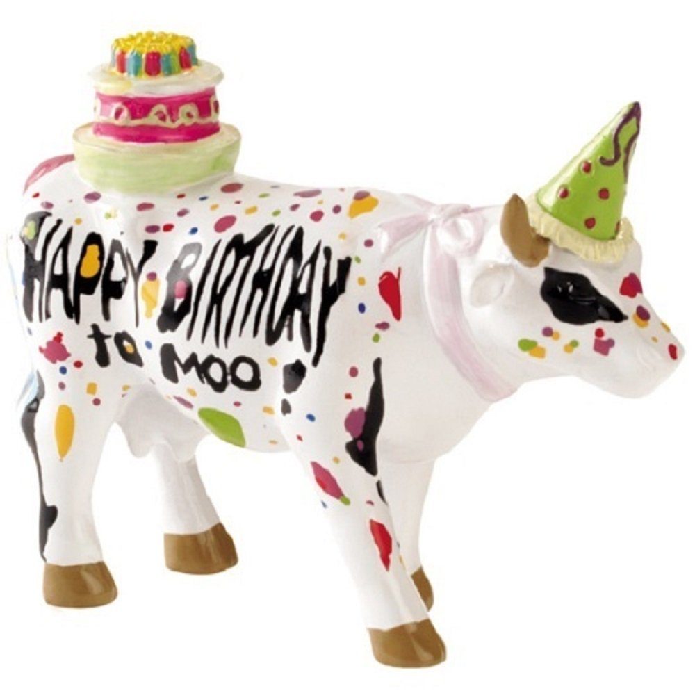 Birthday Small - CowParade Moo Kuh Cowparade Tierfigur to Happy