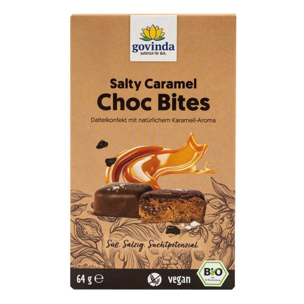 Govinda Süßigkeit Choc Bites - Salty Caramel 64g