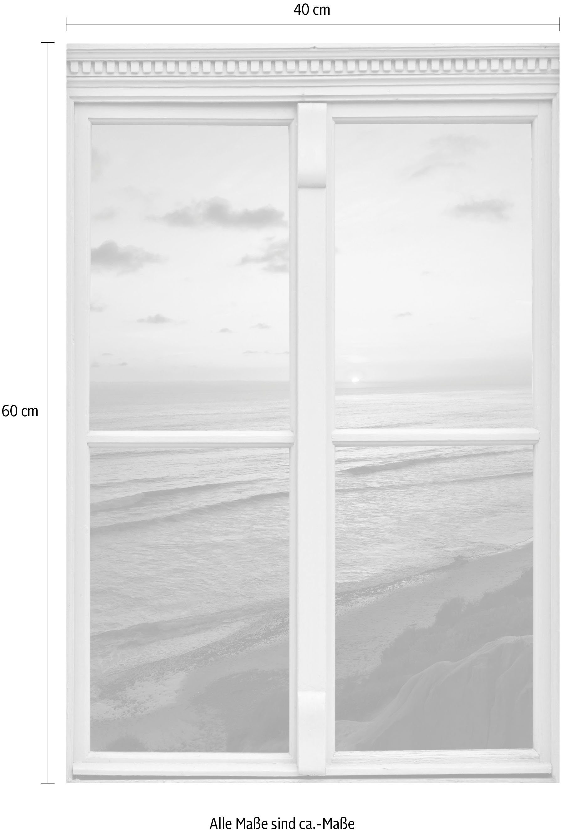 queence Wandsticker Sonnenuntergang, Wandsticker, Wandbild, selbstklebend, 3D, Fenster