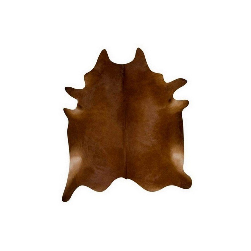 daslagerhaus living Fellteppich Kuhfell natur braun/weiß 3,5-3,95 qm, Höhe: 0 mm