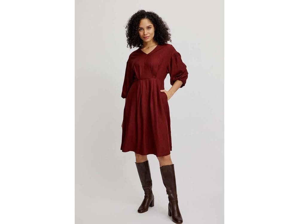 Tranquillo Jerseykleid tranquillo Damen-Midi-Kleid mit Seitentaschen