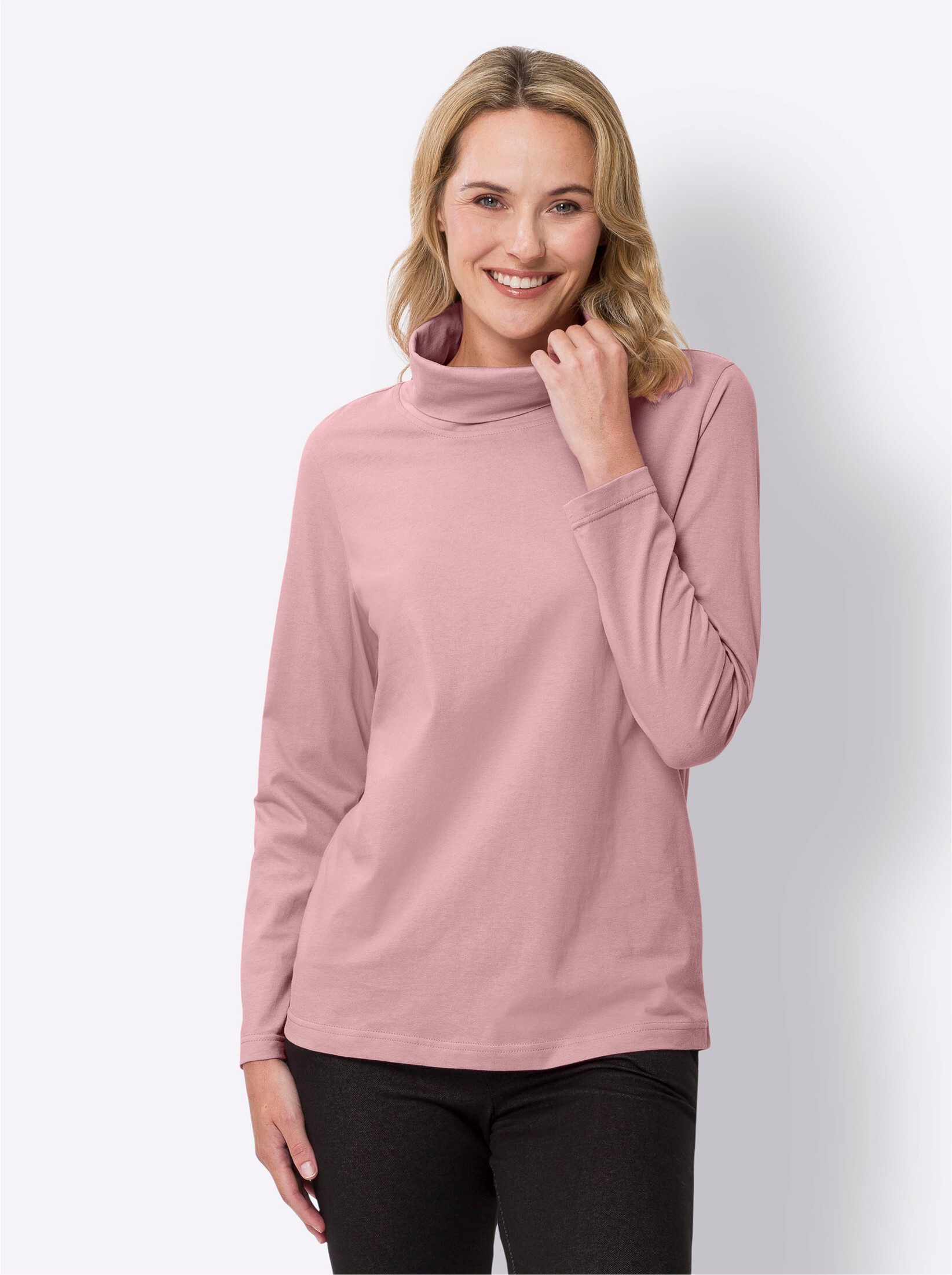 Sieh an! T-Shirt Rollkragenshirt günstig online kaufen
