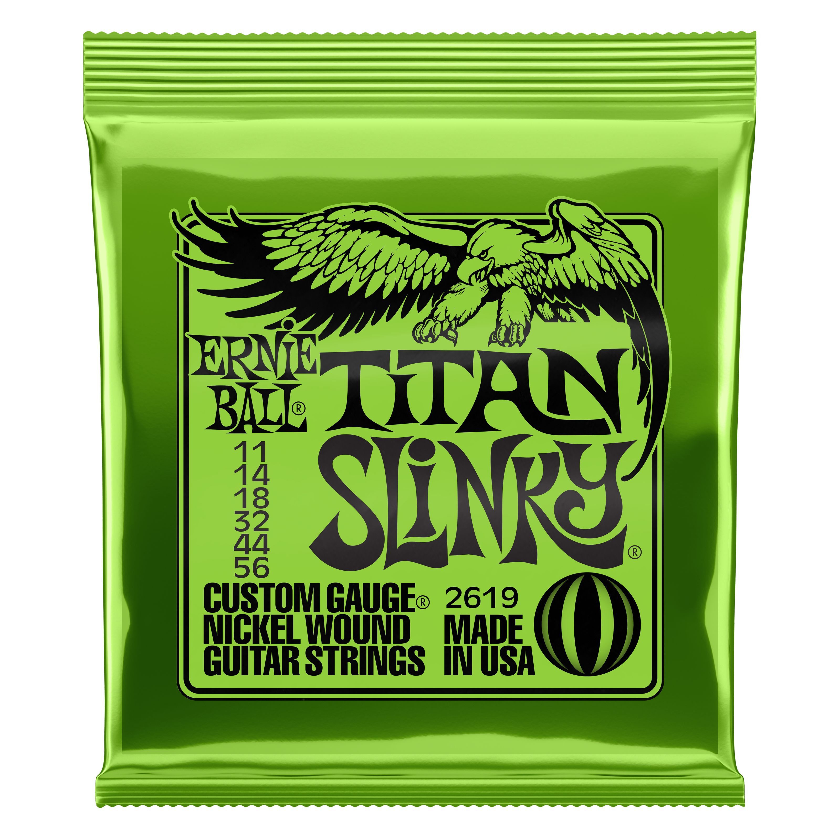 Ernie Ball Saiten, EB2619 11-56 Titan Slinky - E-Gitarrensaiten
