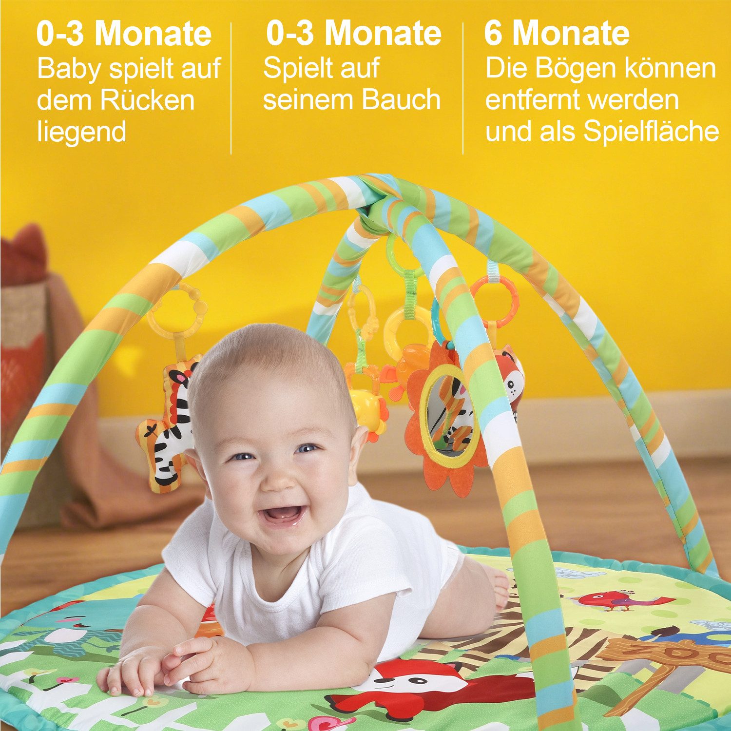 oyajia Spielbogen Baby Spielmatte Fitness Krabbeldecke günstig online kaufen