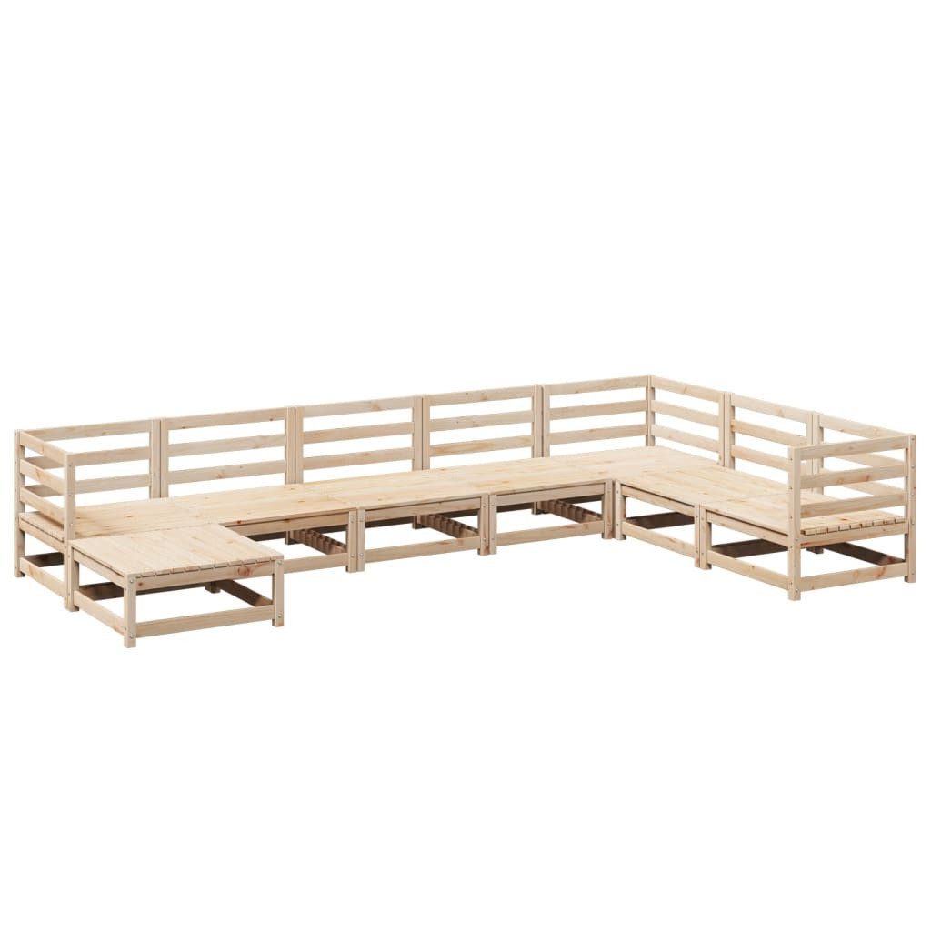 vidaXL Gartenlounge-Set 8-tlg. Garten-Sofagarnitur Massivholz Kiefer, (1-tlg)