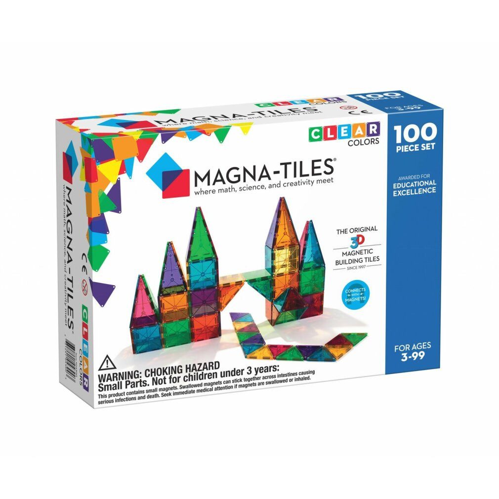 Moose Toys Spiel Magna-Fliesen - Klare Farben - 100 Stück (90209)