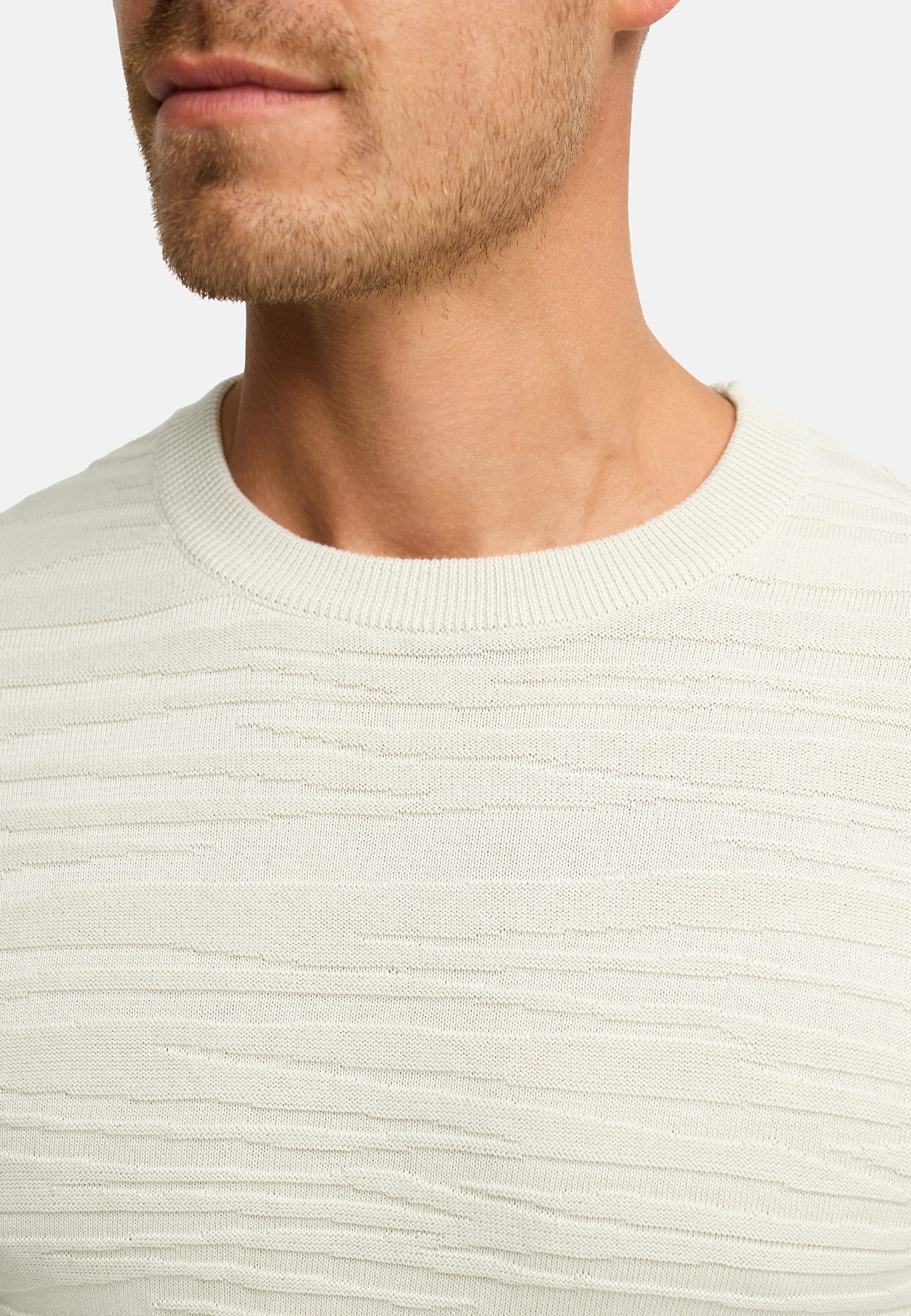 Indicode Strickpullover Herren INCapowlax Pullover Herrenpullover Herren-Strickpullover aus 100% Baumwolle