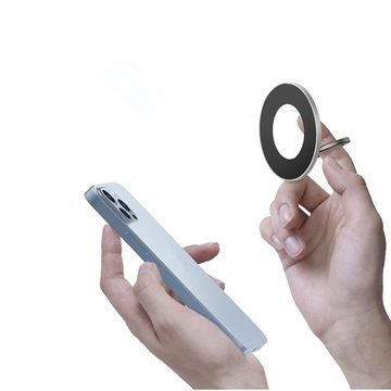 XDeer Handy Ring Halterung Magnetisch für MagSafe - 360 Grad Drehung Handy Handy-Halterung, (Griff Halter Fingerhalter für iPhone 14 Pro Max Plus, 13 12 Pro Max)