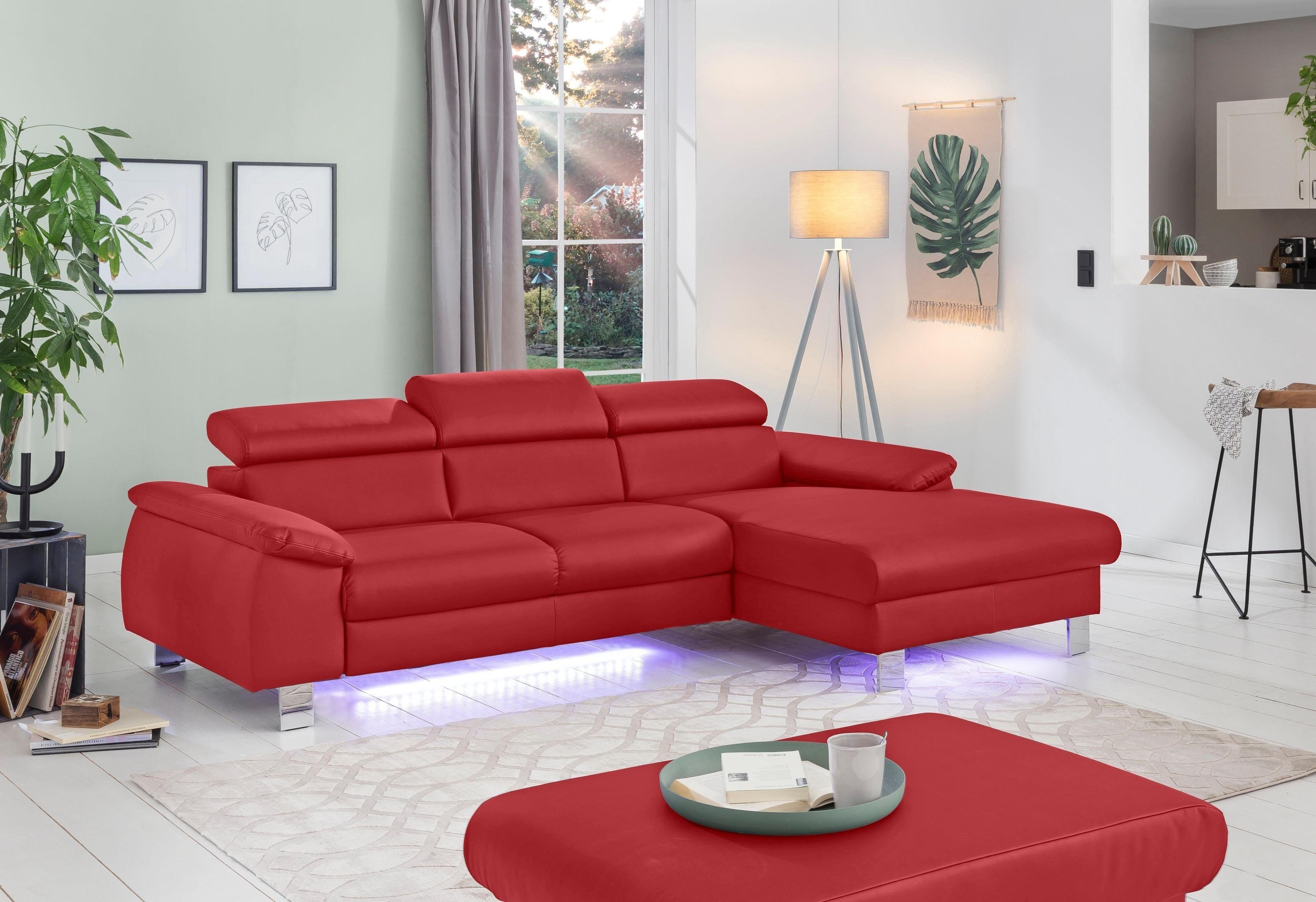 COTTA Polstergarnitur Komaris L-Form, (Set), Set bestehend aus: Ecksofa mit günstig online kaufen
