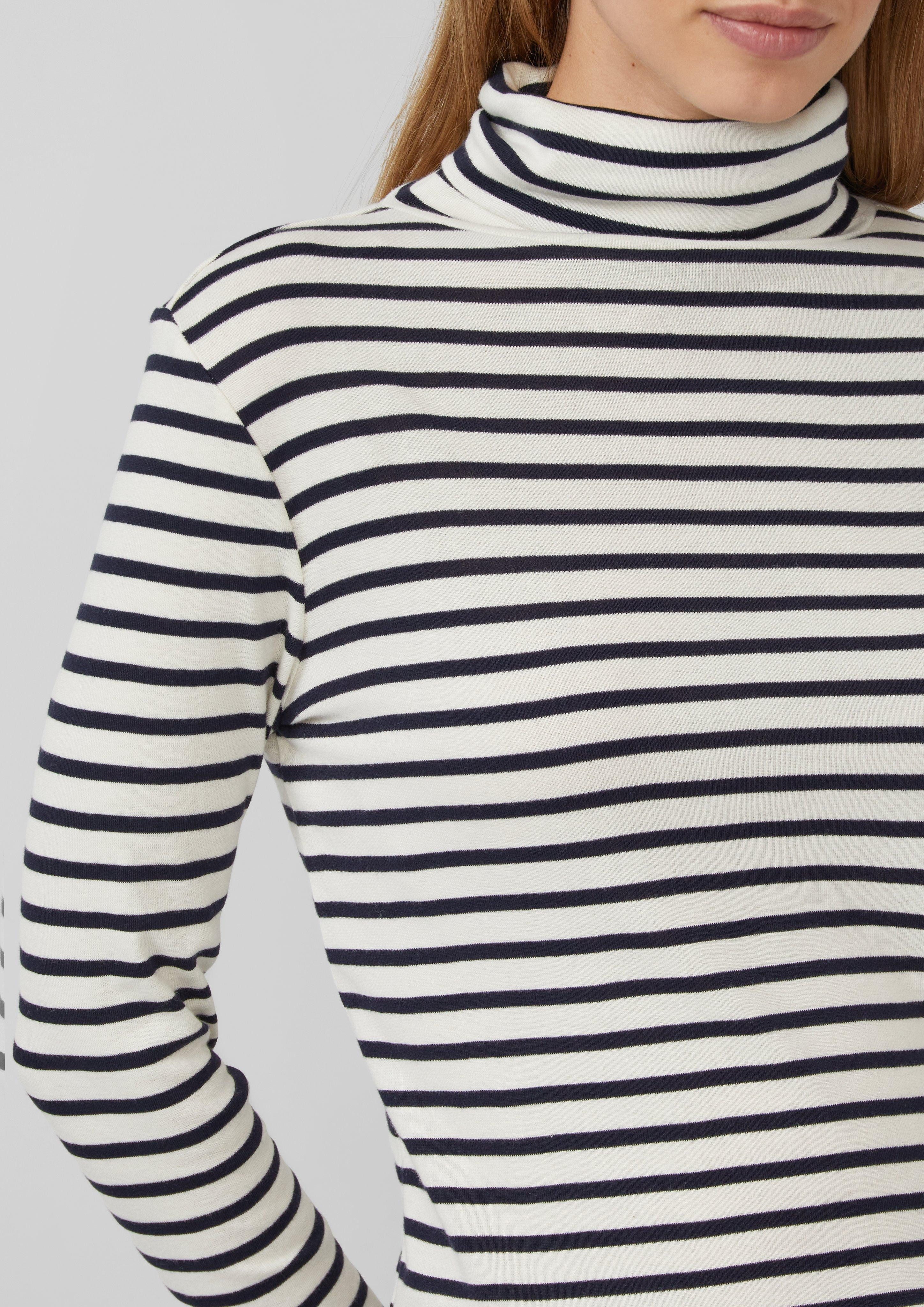 s.Oliver Langarmshirt Gestreiftes Longsleeve im Slim günstig online kaufen