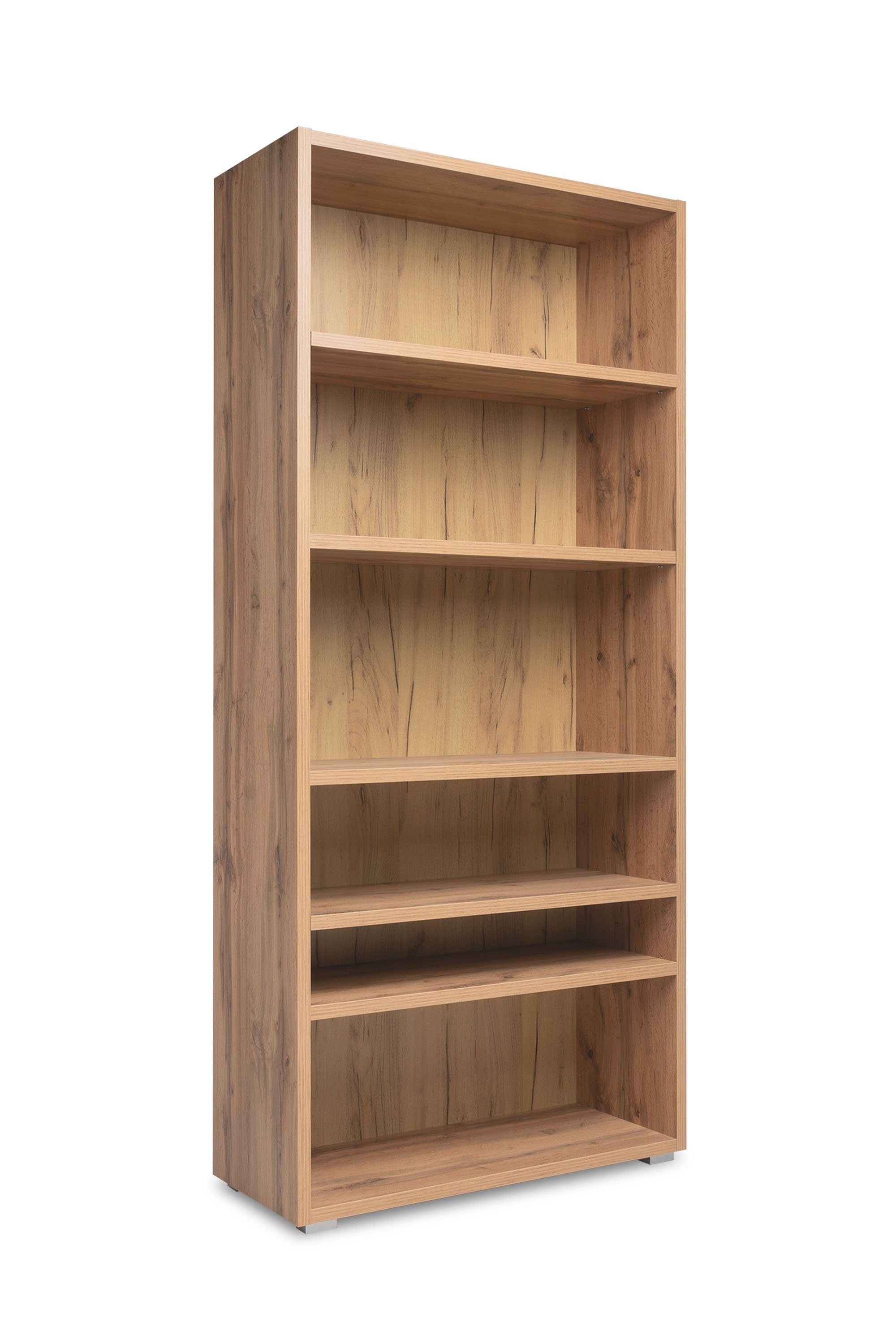 Newroom Standregal Nikita, Regal Honig Eiche Dekor Holzregal Raumteiler Bücherregal Wohnzimmer. Reduzierter Preis € 247,95. Unverbindliche Preisempfehlung € 495,90