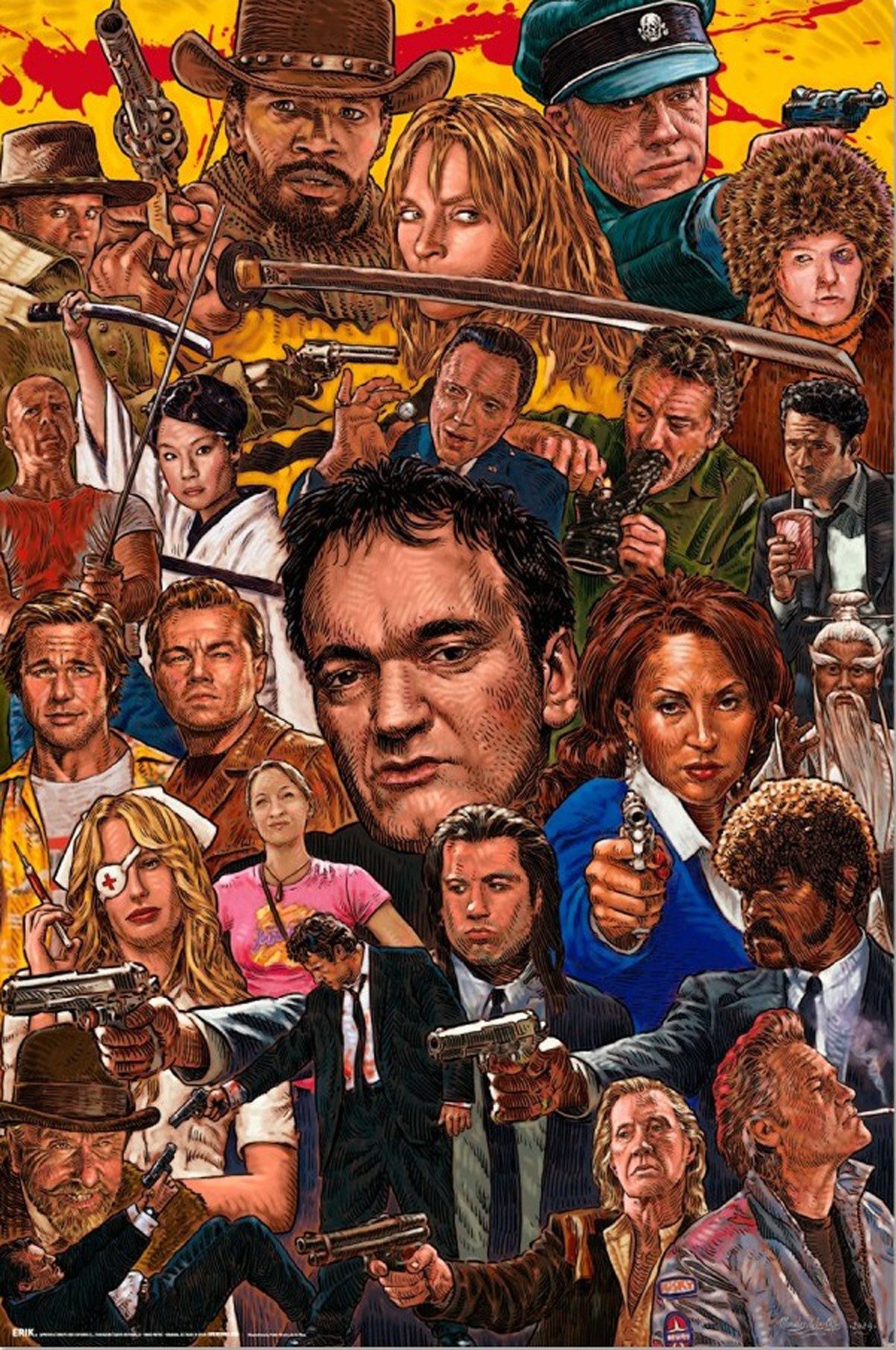 Poster MB 231 - The Art of Quentin Tarantino - Collage - Poster 61x91,5 cm
