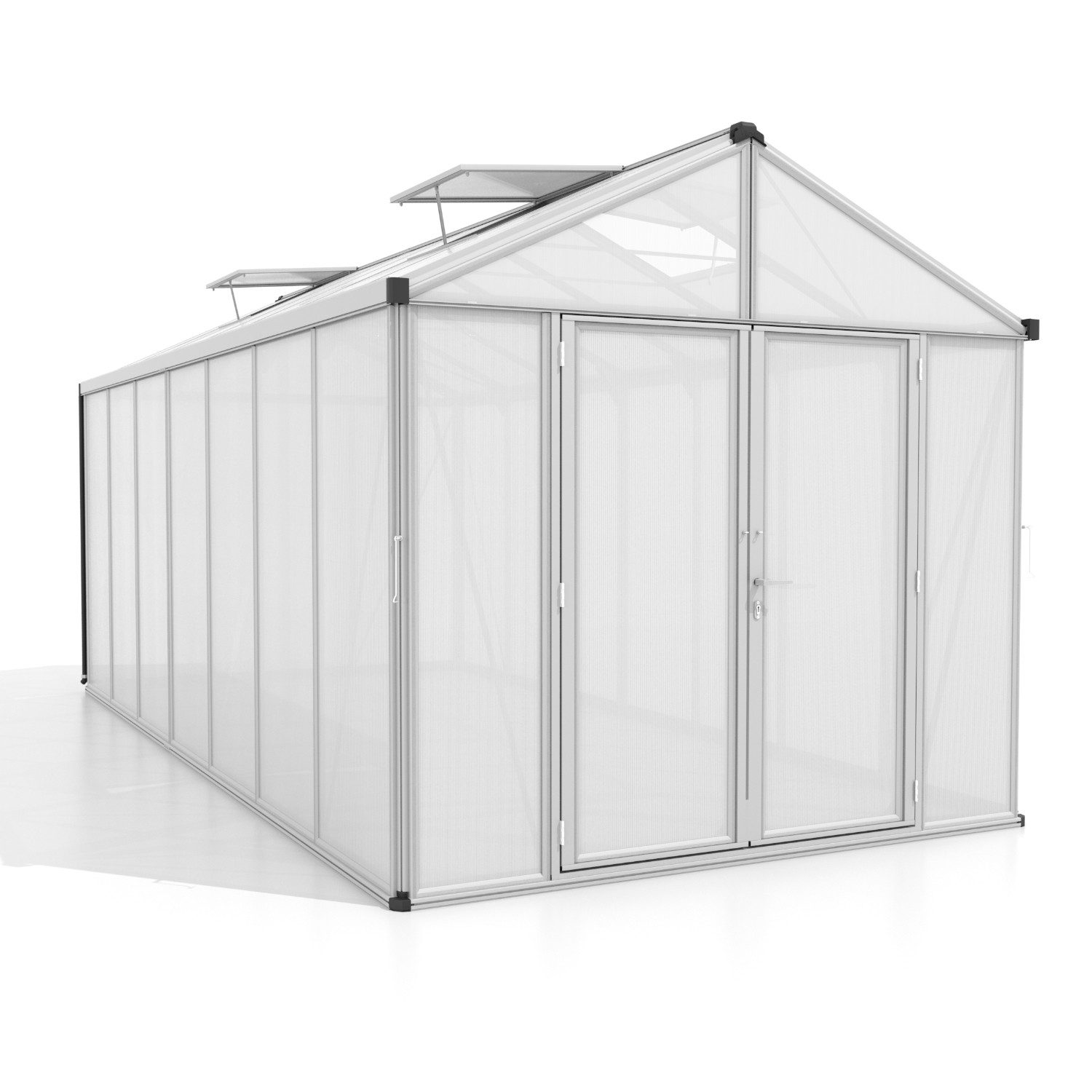 Vitavia Gewächshaus Zeus Comfort 13800, 10,00 mm Wandstärke silberfarben | Rabatt: 49%