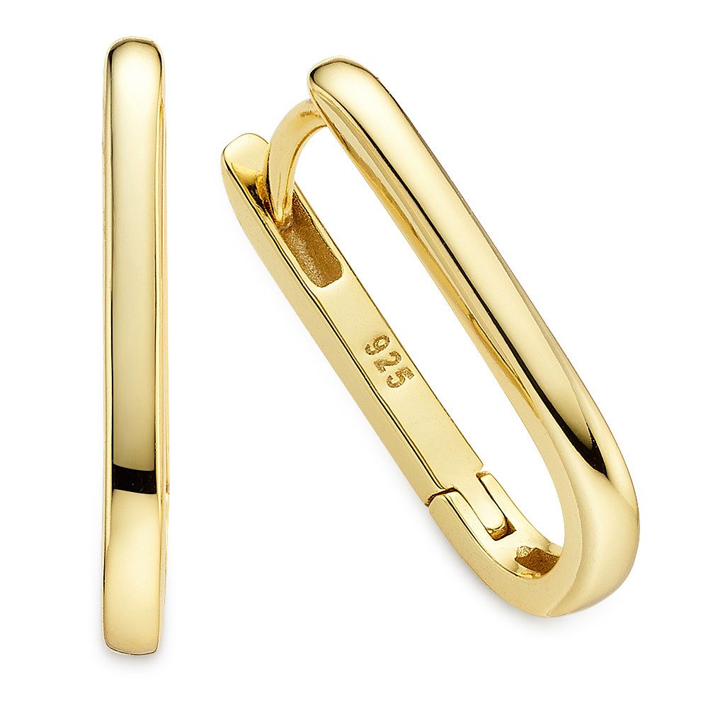 Aniston JEWELRY & WATCHES Paar Creolen Schmuck Geschenk Silbercreole gelbgoldfarben vergoldet. Reduzierter Preis € 64,08. Unverbindliche Preisempfehlung € 71,99