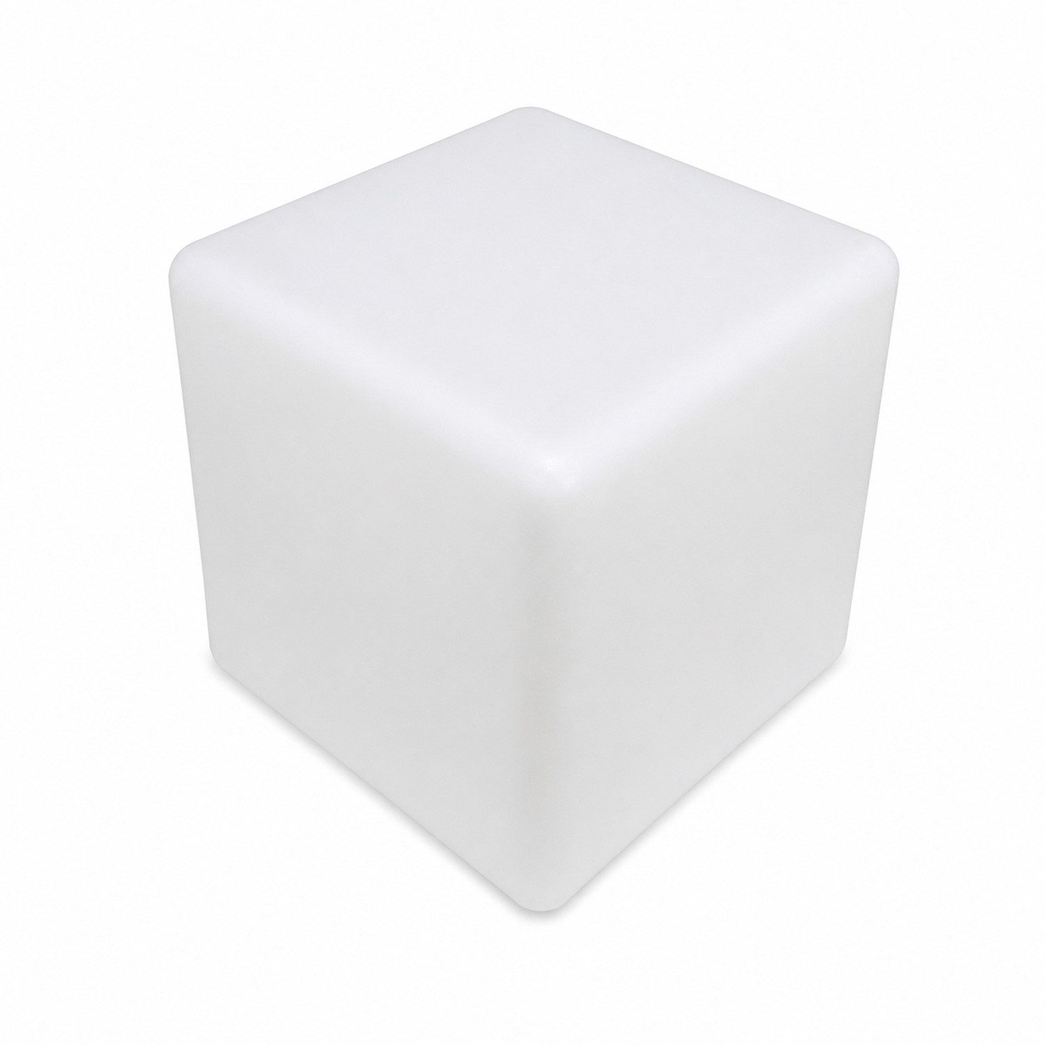 SATISFIRE LED Würfel LED Leuchtwürfel Cube 30x30cm E27 warmweiß outdoor Beistelltisch, LED Classic, warmweiß (2100K bis 3000K)
