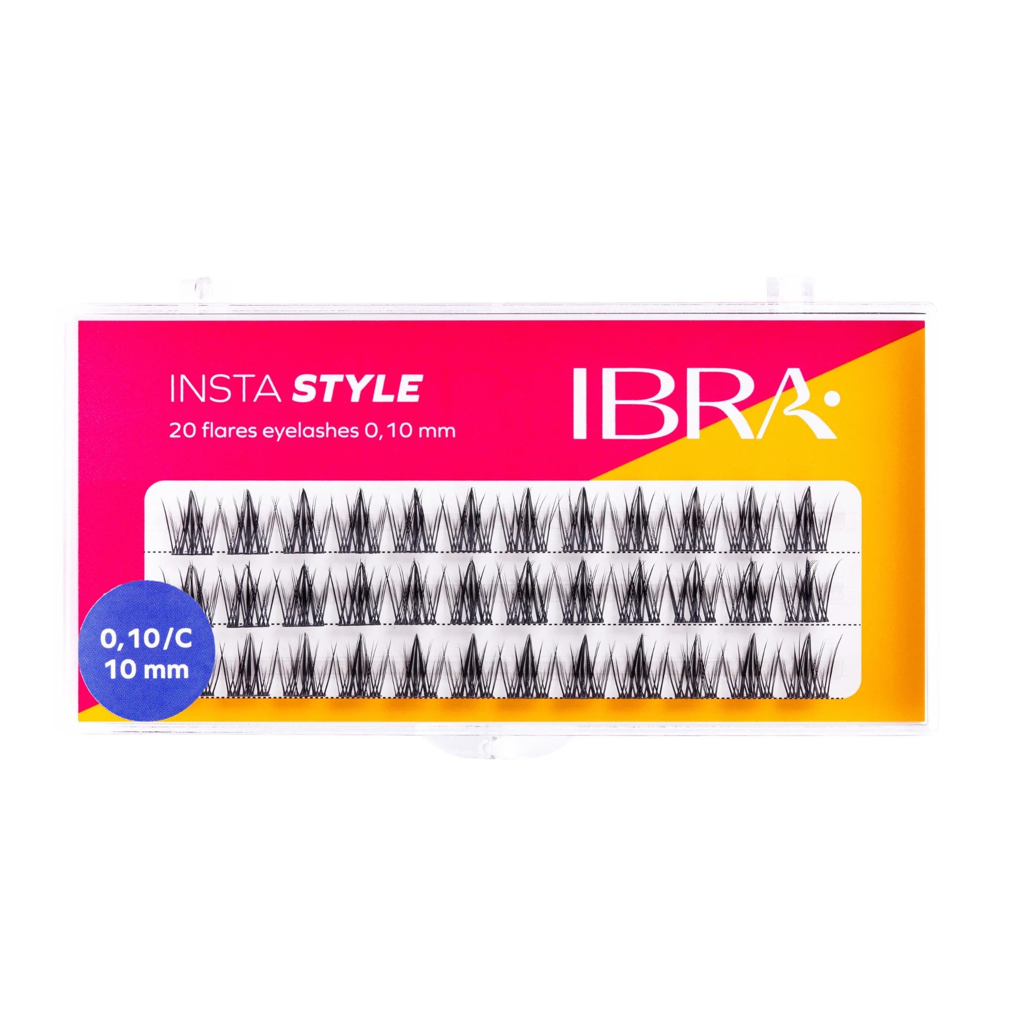 Ibra Einzelwimpern Insta Style Wimpernbüschel 10 mm