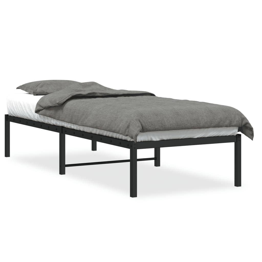 vidaXL Bett Bettgestell Metall Schwarz 80x200 günstig online kaufen